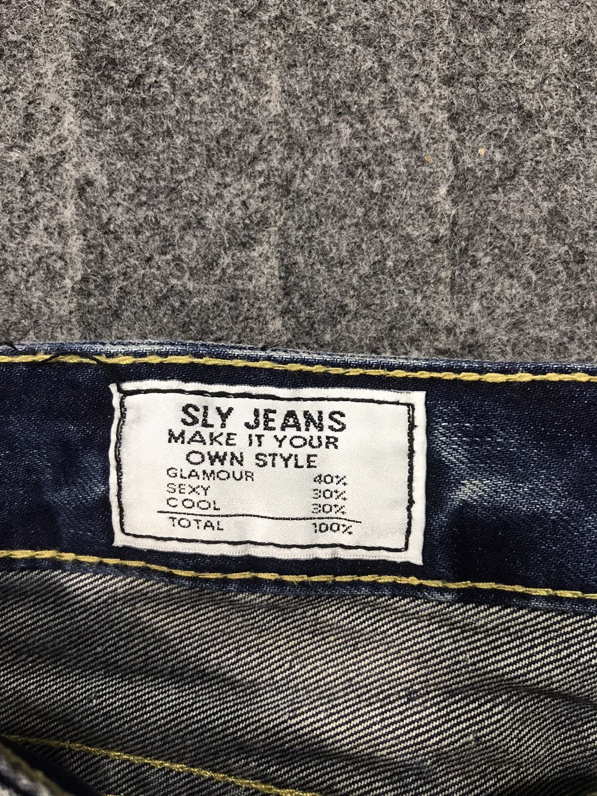 Japanese Brand × Vintage Sly Jeans Glamour Straight Cut Street Style Denim Pant Size 31" - 4 Thumbnail