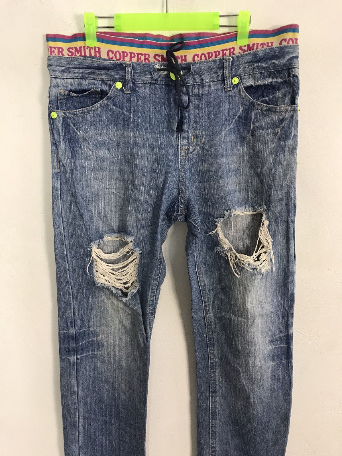 Japanese Brand × Vintage Copper Smith Straight Cut Style Denim Pants Jeans Size 35" - 3 Thumbnail