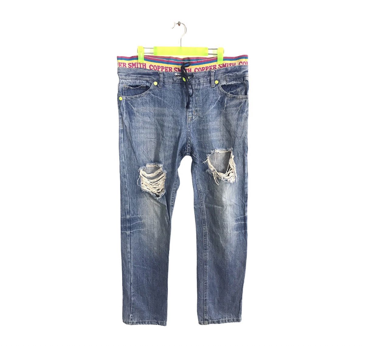 Japanese Brand × Vintage Copper Smith Straight Cut Style Denim Pants Jeans Size 35" - 2 Thumbnail