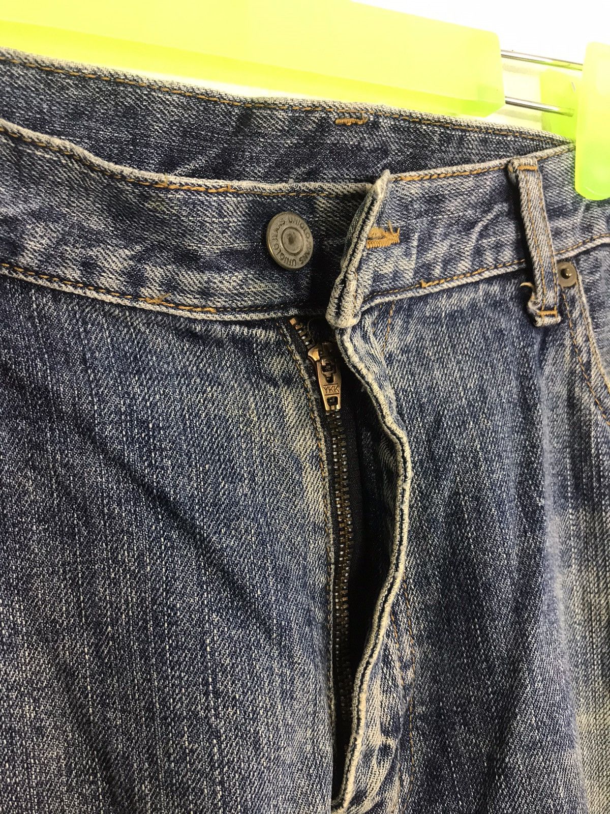 Japanese Brand × Vintage Straight Style Pants Distressed Denim Pant Trouser Big Size Size US 39 - 4 Thumbnail