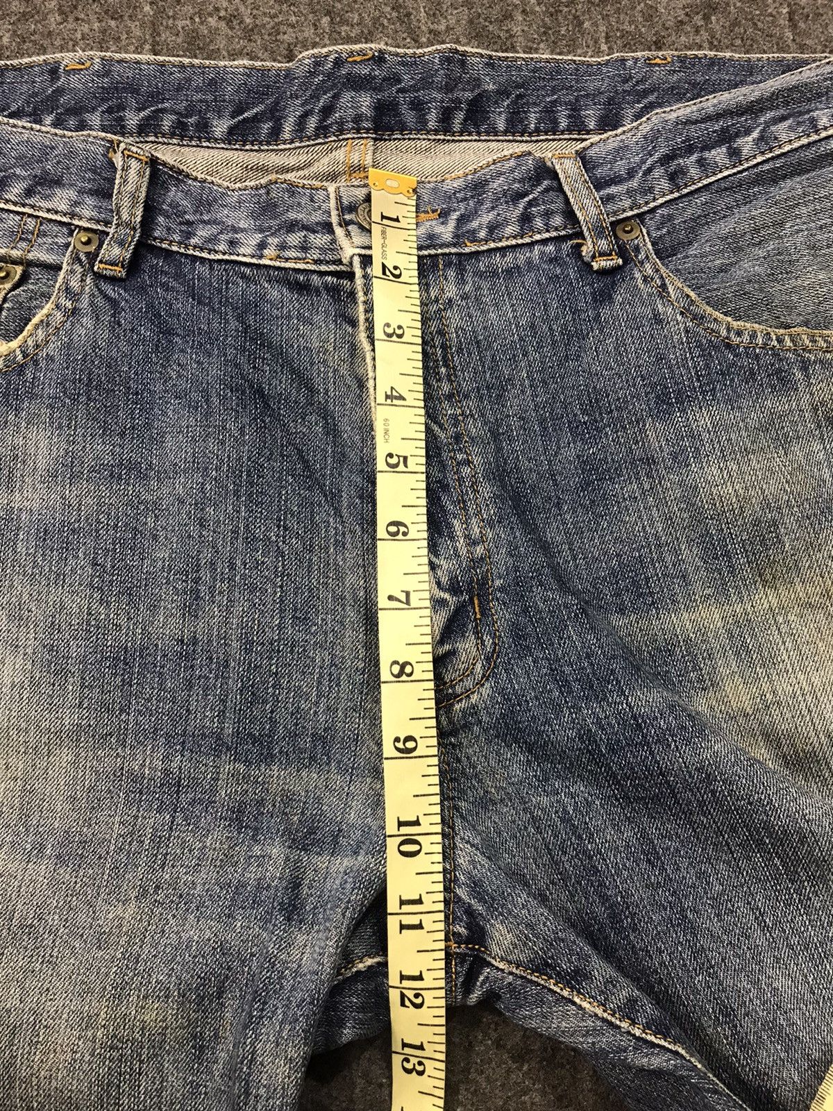 Japanese Brand × Vintage Straight Style Pants Distressed Denim Pant Trouser Big Size Size US 39 - 10 Thumbnail
