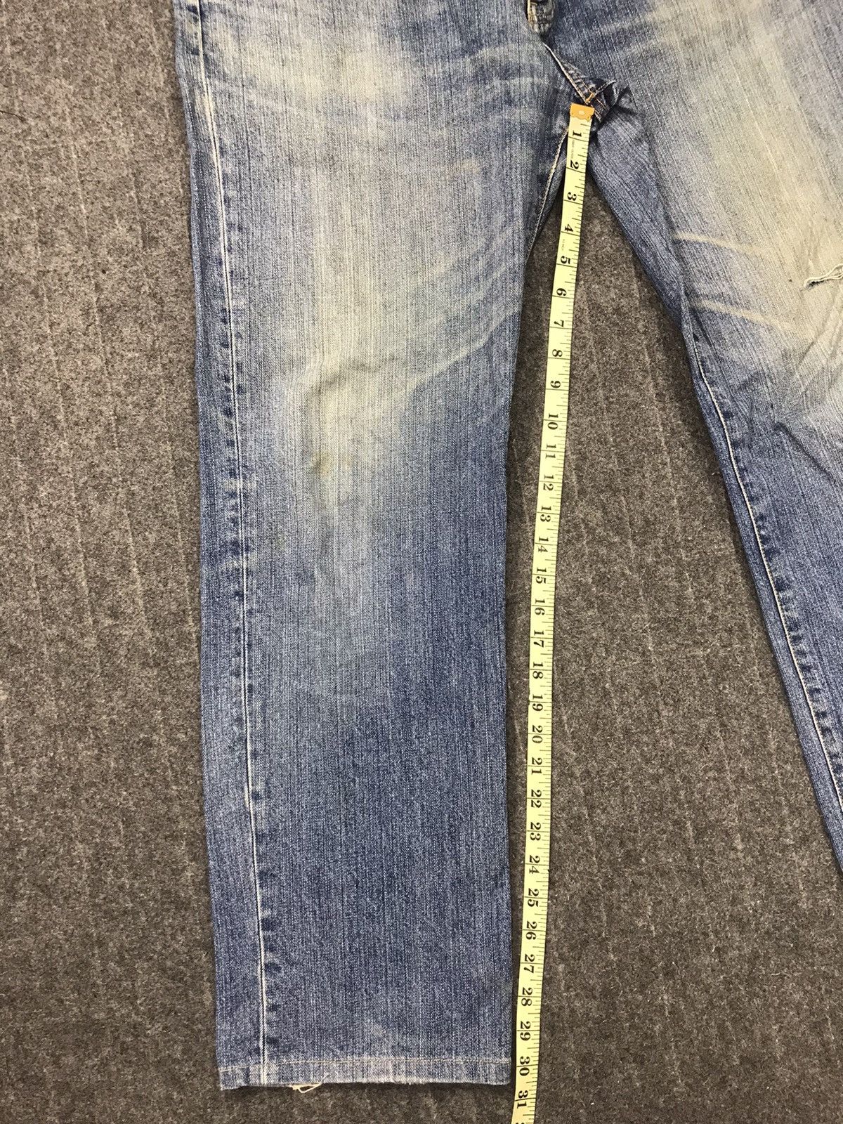 Japanese Brand × Vintage Straight Style Pants Distressed Denim Pant Trouser Big Size Size US 39 - 9 Thumbnail