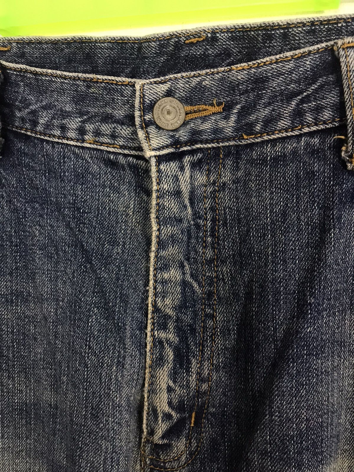 Japanese Brand × Vintage Straight Style Pants Distressed Denim Pant Trouser Big Size Size US 39 - 3 Thumbnail