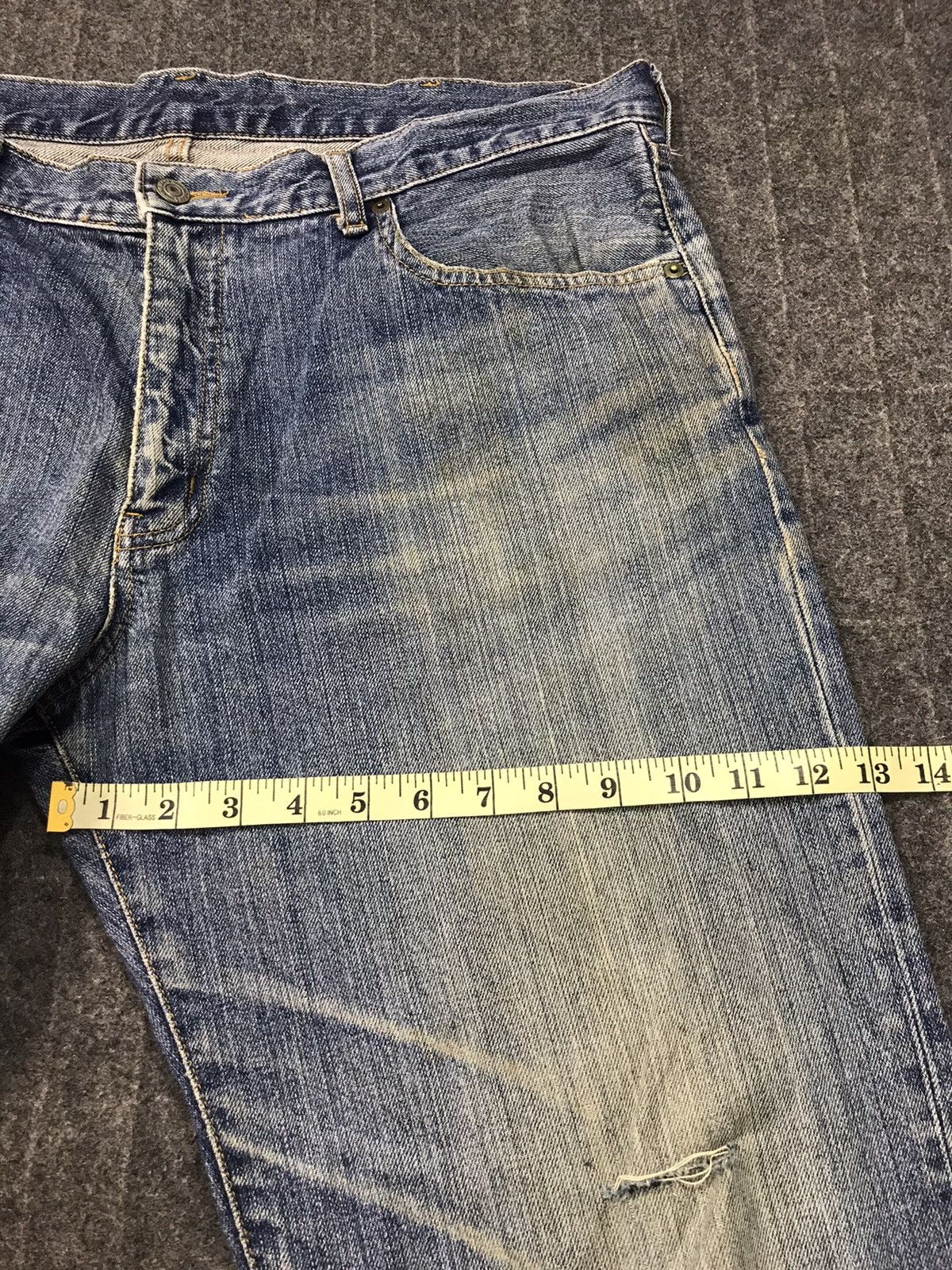 Japanese Brand × Vintage Straight Style Pants Distressed Denim Pant Trouser Big Size Size US 39 - 11 Thumbnail