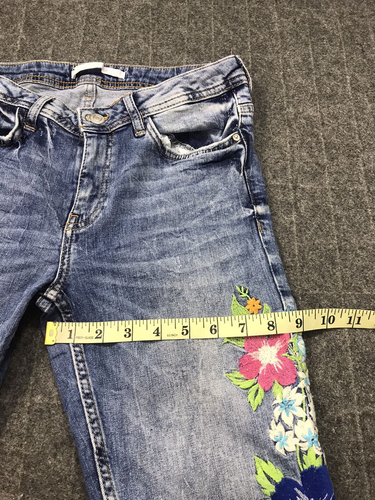 Vintage × Zara Zara Trafaluc Skinny Cut Style Embroidery Logo Denim Size 28" / US 6 / IT 42 - 11 Thumbnail