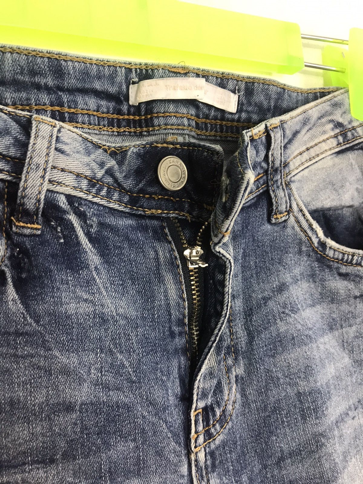 Vintage × Zara Zara Trafaluc Skinny Cut Style Embroidery Logo Denim Size 28" / US 6 / IT 42 - 4 Thumbnail