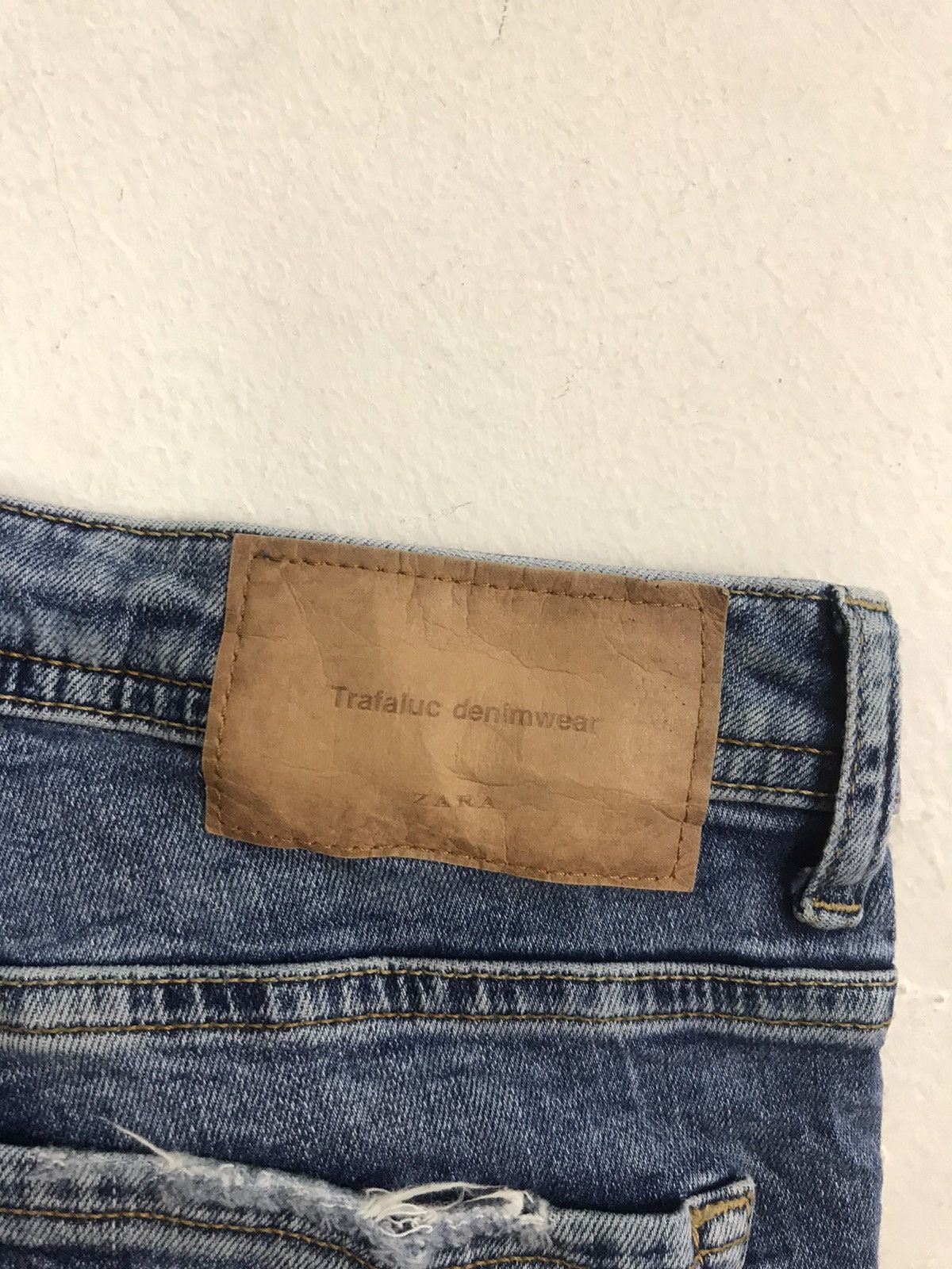 Vintage × Zara Zara Trafaluc Skinny Cut Style Embroidery Logo Denim Size 28" / US 6 / IT 42 - 3 Thumbnail