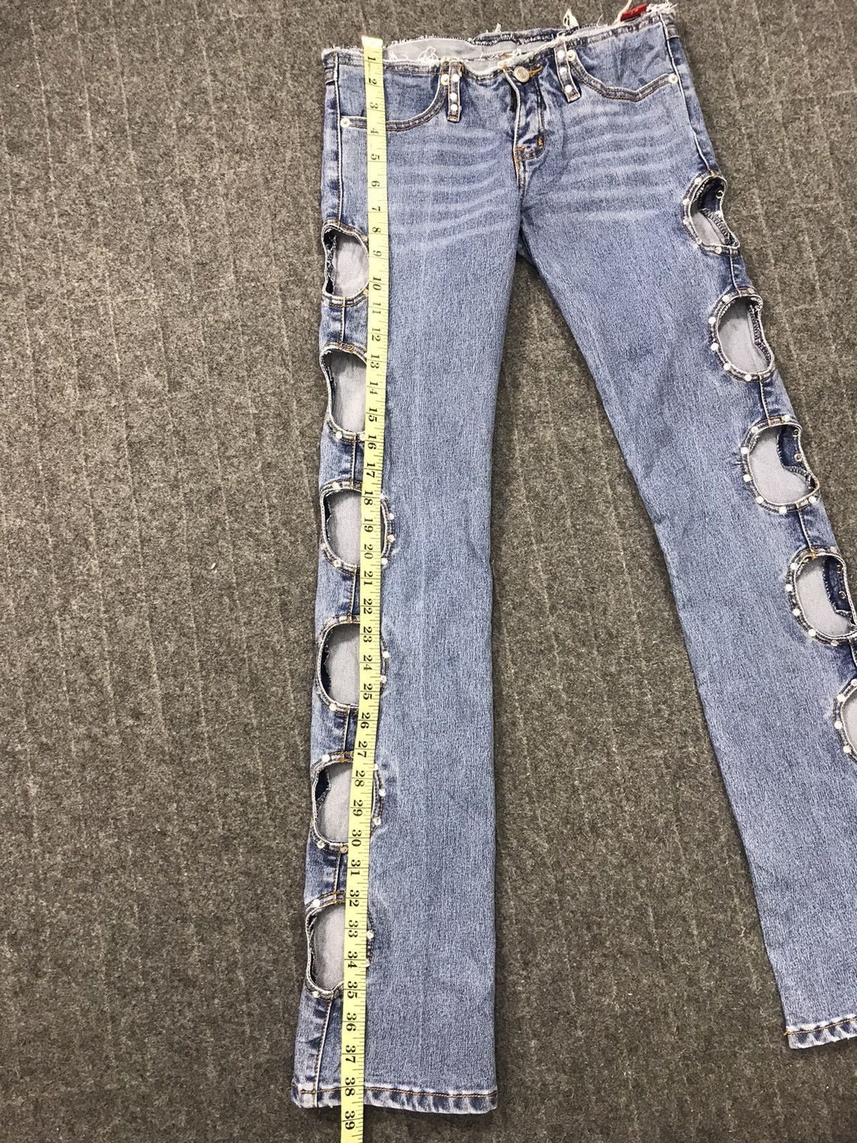 Japanese Brand × Vintage Japanese Brand Straight Cut Style Pants Distressed Denim Size 28" / US 6 / IT 42 - 9 Thumbnail