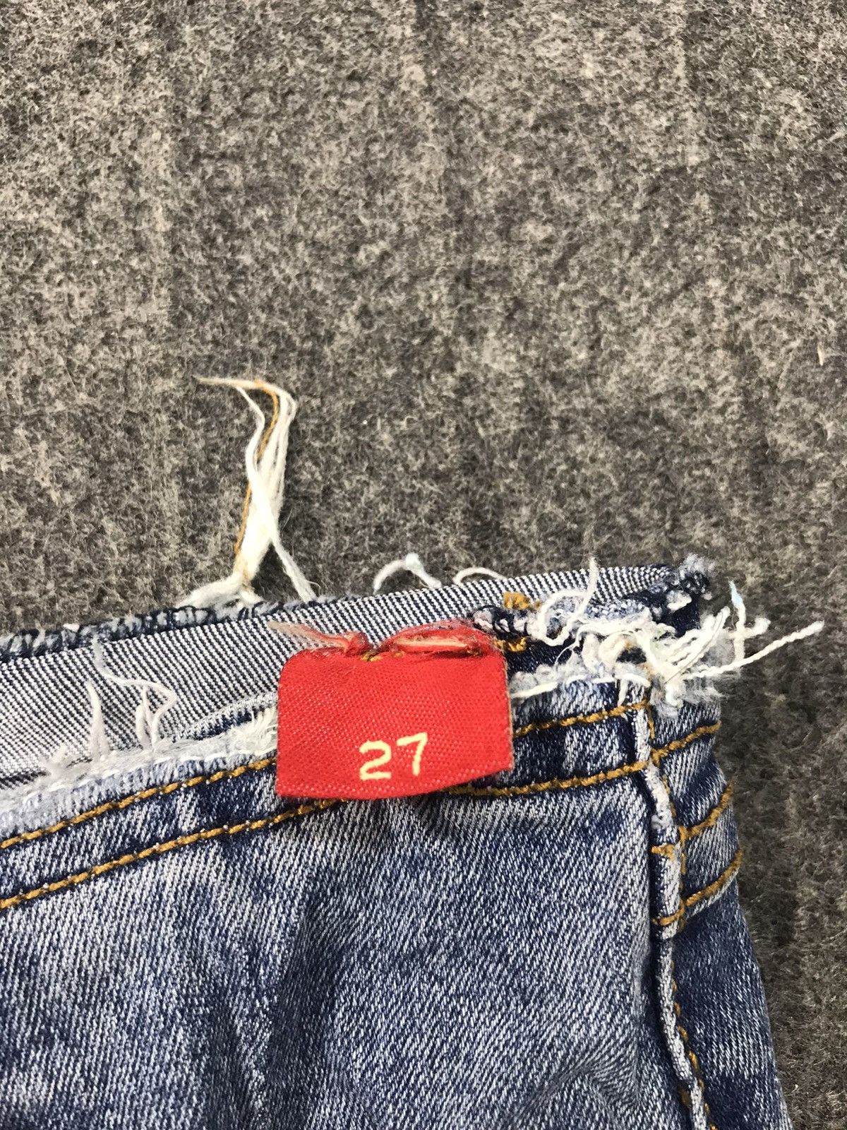 Japanese Brand × Vintage Japanese Brand Straight Cut Style Pants Distressed Denim Size 28" / US 6 / IT 42 - 5 Thumbnail