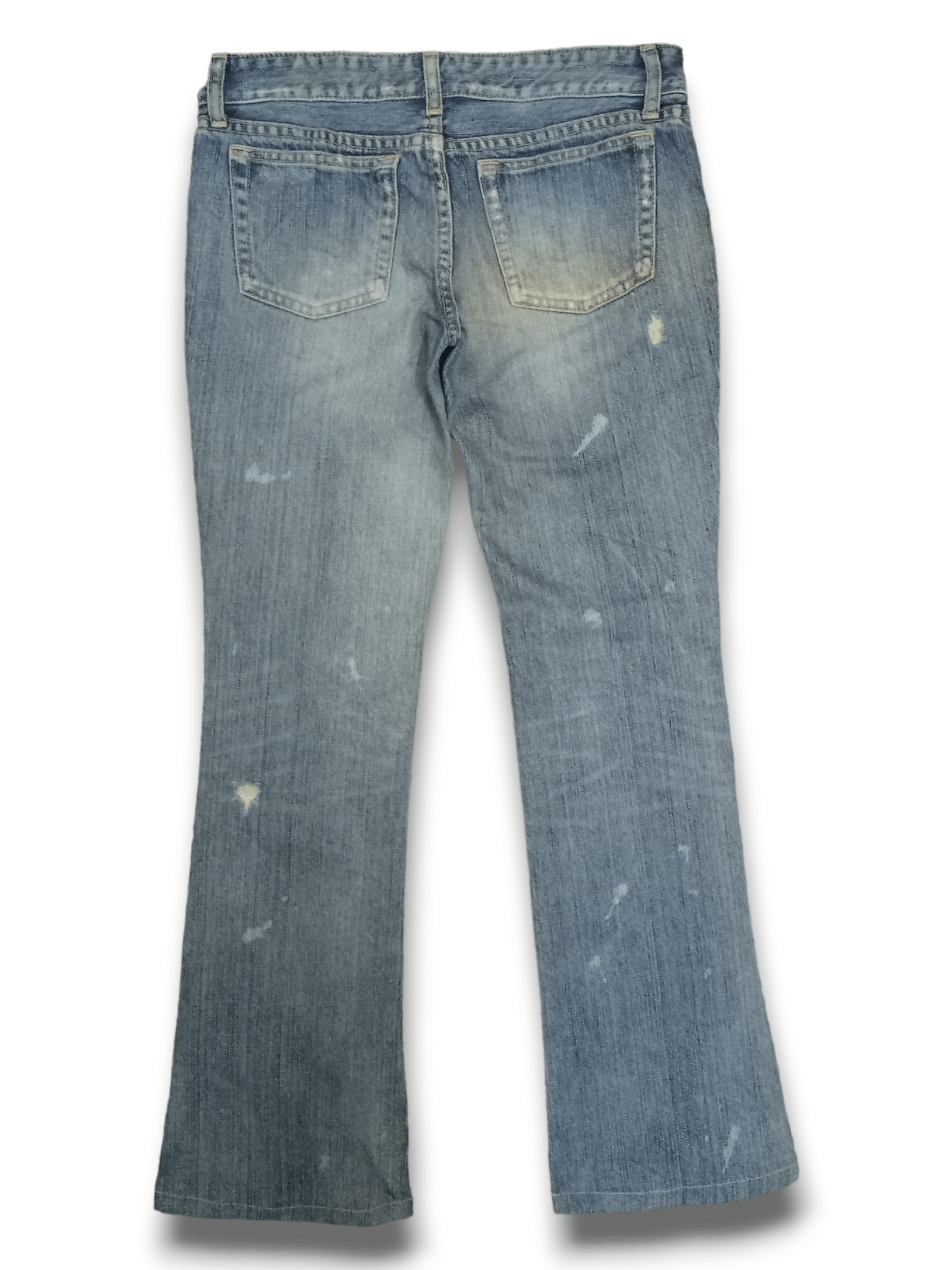Japanese Brand Vintage Japanese Brand Blue Wash Flare Distressed Jeans Size US 28 / EU 44 - 2 Thumbnail