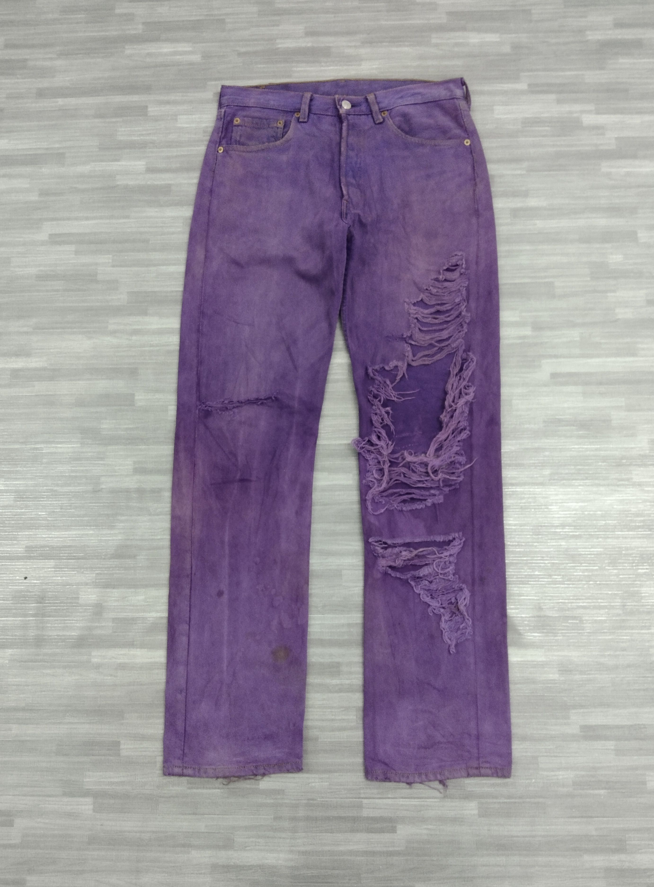 Levi's Vintage Clothing INSANE 90s🔥 LEVIS 501 VINTAGE 90s DENIM PANTS Size US 30 / EU 46 - 2 Thumbnail