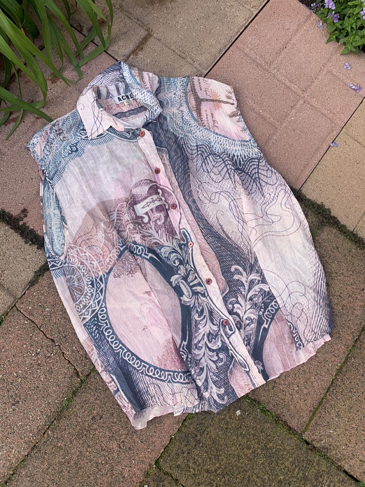 Acne Studios RARE GRAIL acne studios tattooed raw edge button up Size US M / EU 48-50 / 2 - 2 Thumbnail