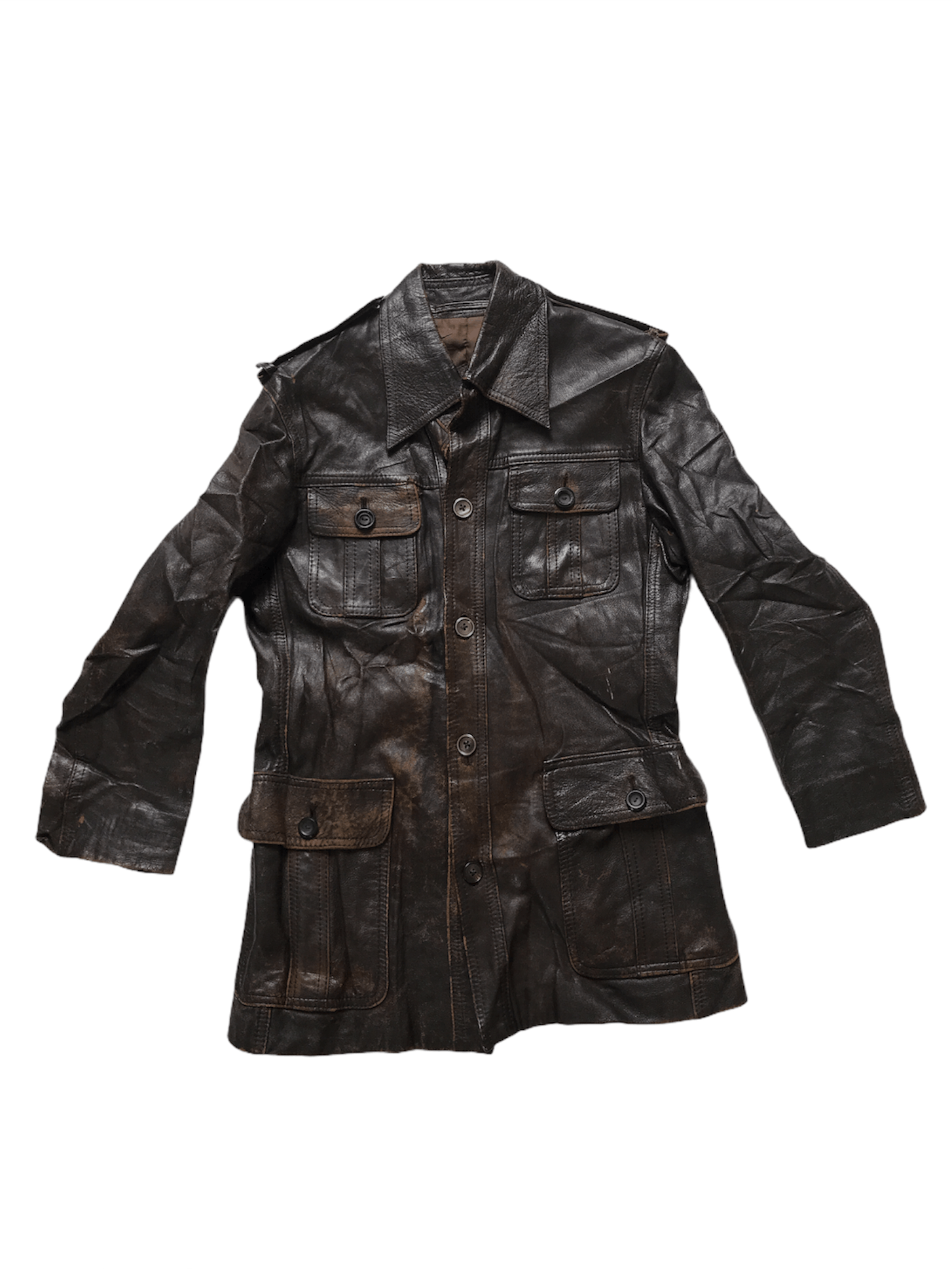 Japanese Brand × Vintage Vintage Japanese Brand Leather Jacket Size US S / EU 44-46 / 1 - 1 Thumbnail