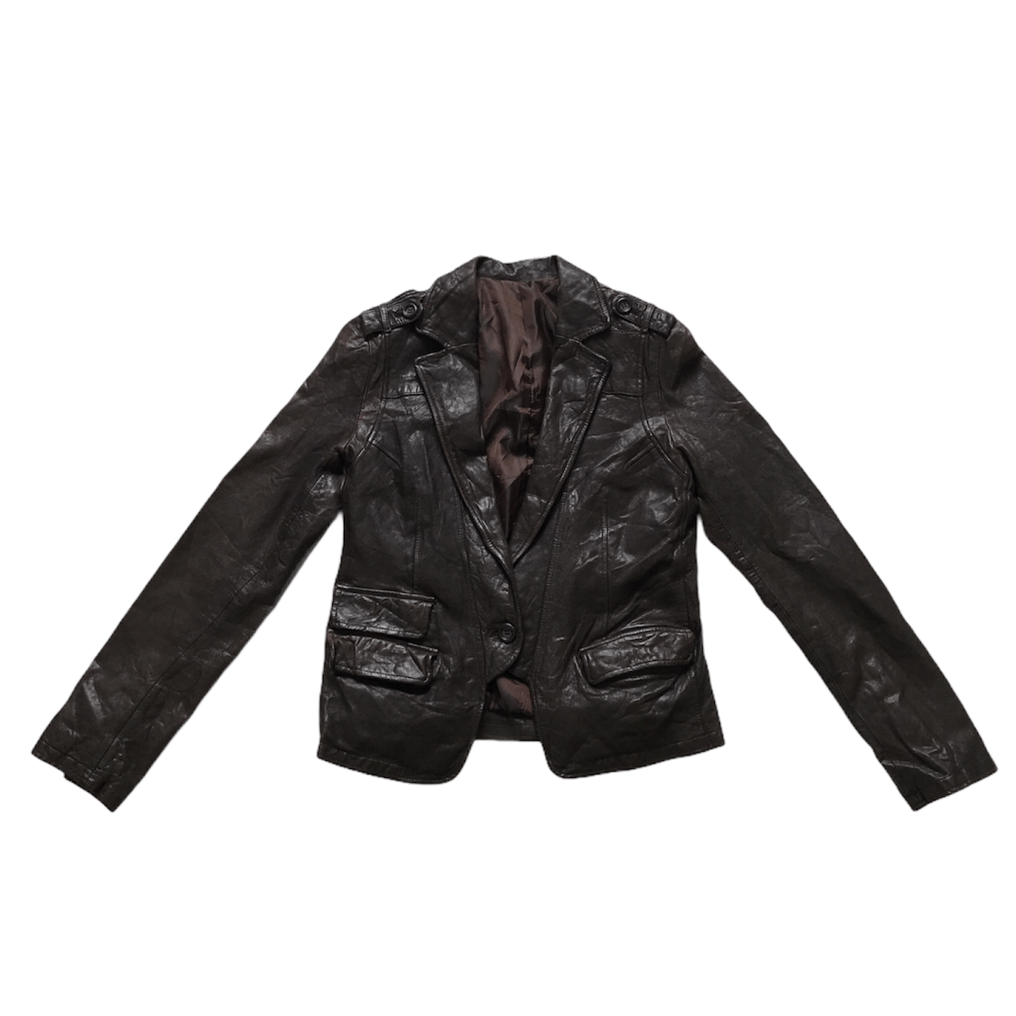 Japanese Brand × Vintage Vintage Japanese Brand Leather Jacket Size US XS / EU 42 / 0 - 1 Thumbnail