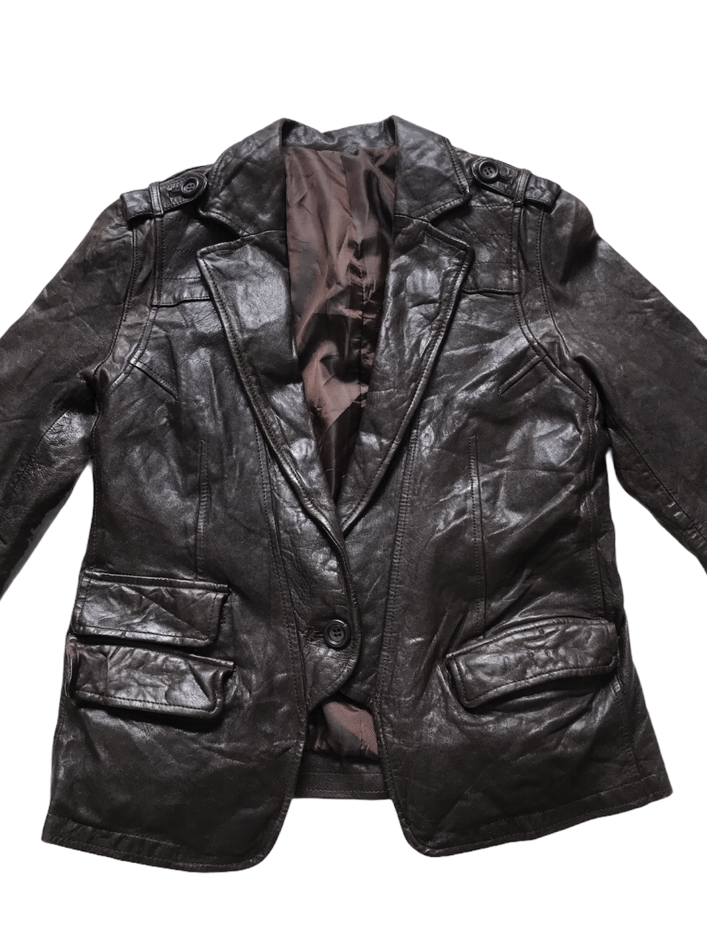 Japanese Brand × Vintage Vintage Japanese Brand Leather Jacket Size US XS / EU 42 / 0 - 3 Thumbnail