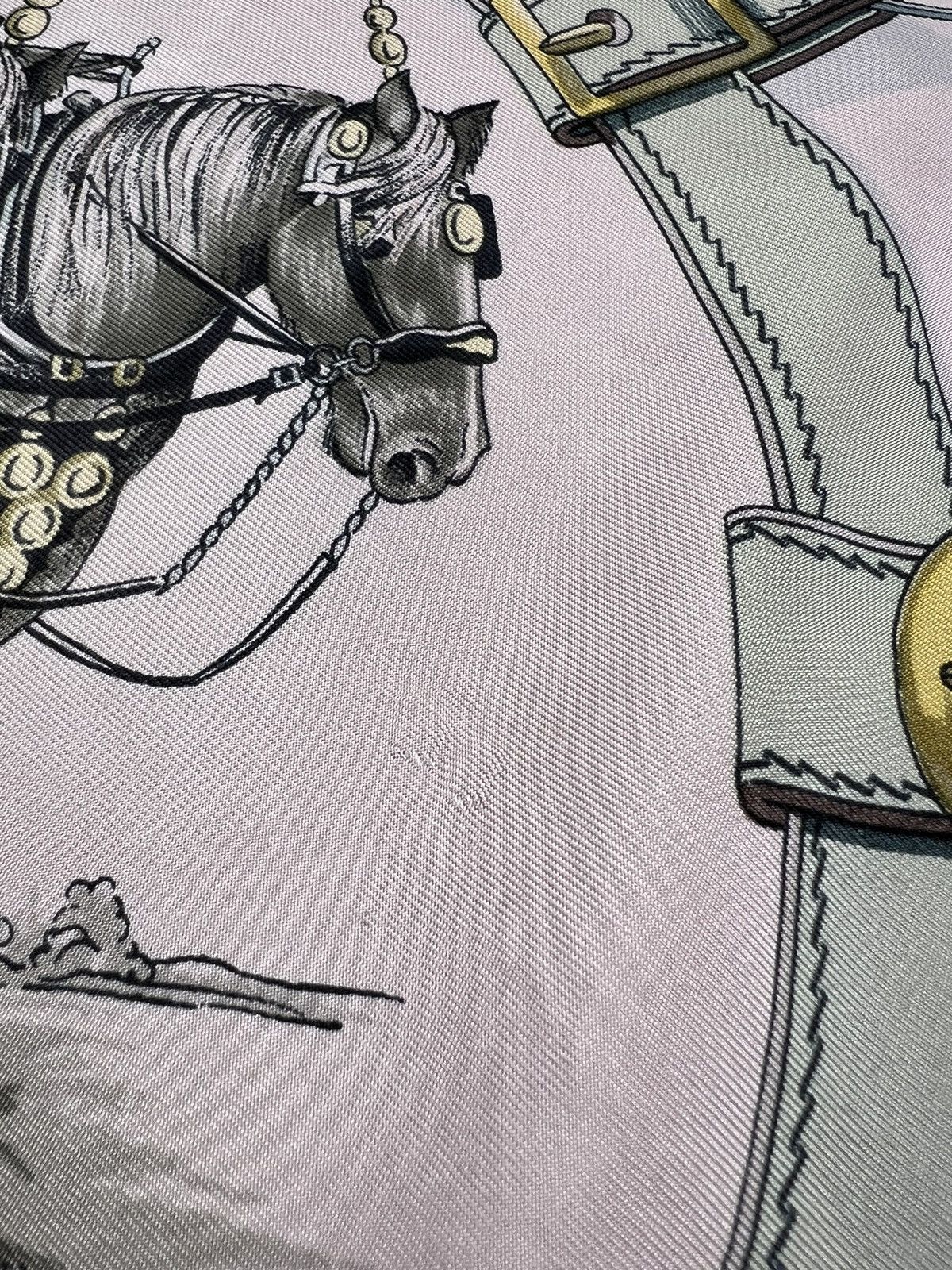 Hermes Vintage Silk Scarf Cuiveeries By F. de La Perriere