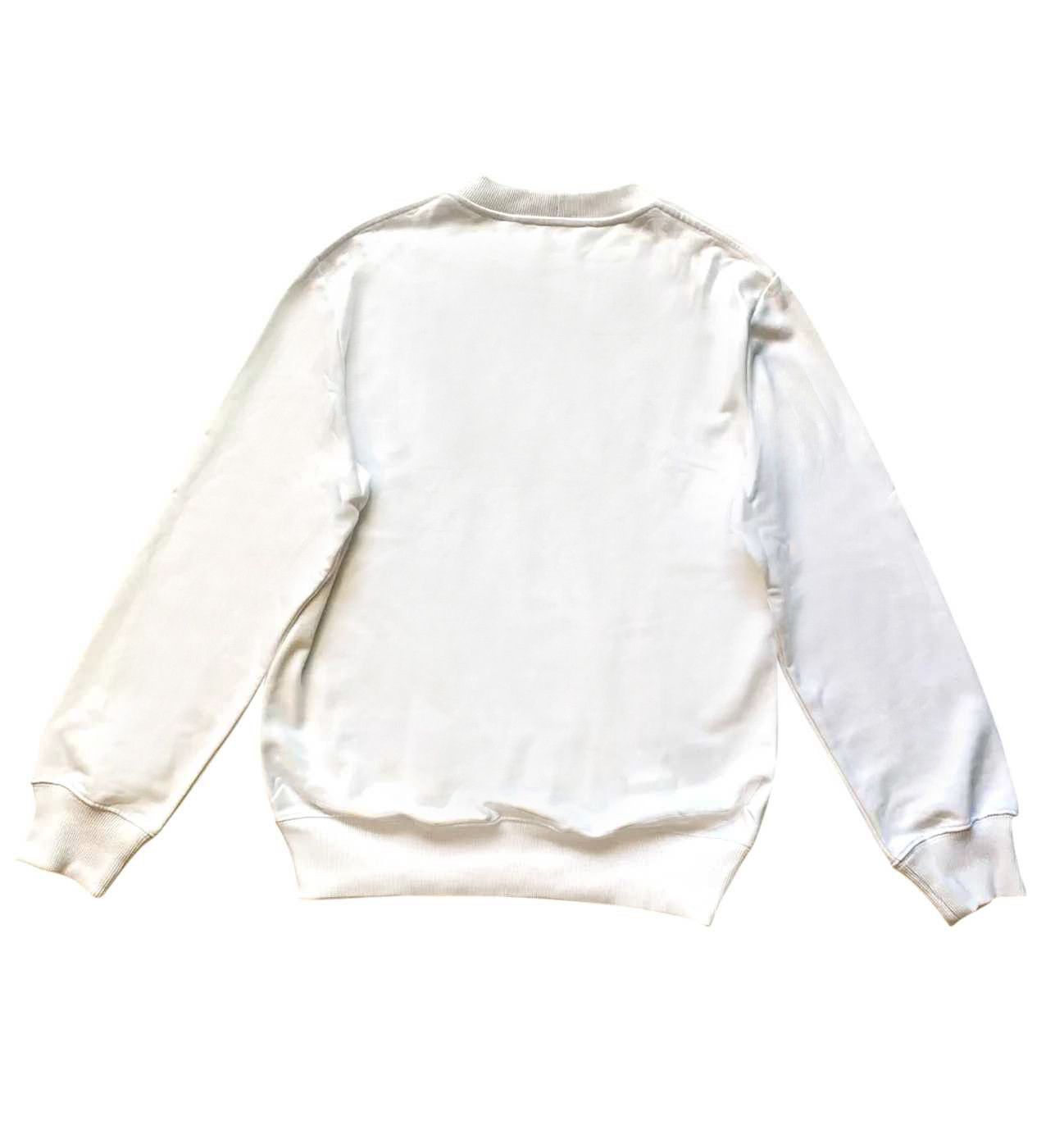 Helmut Lang ⚡️QUICK SALE⚡️ Helmut Lang White Logo Crewneck Sweater Size US L / EU 52-54 / 3 - 2 Thumbnail