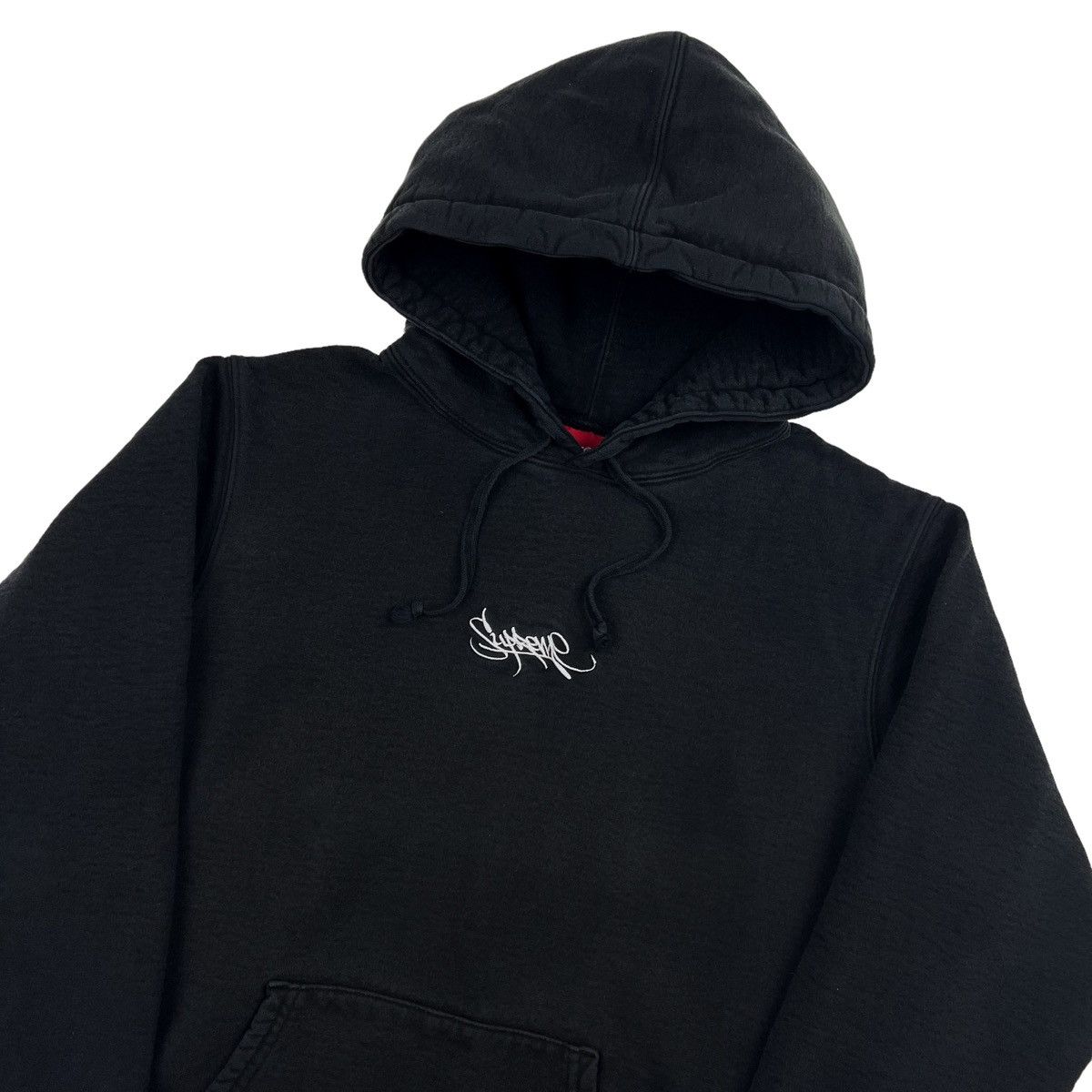 Supreme Supreme Tag Black Hoodie | Grailed