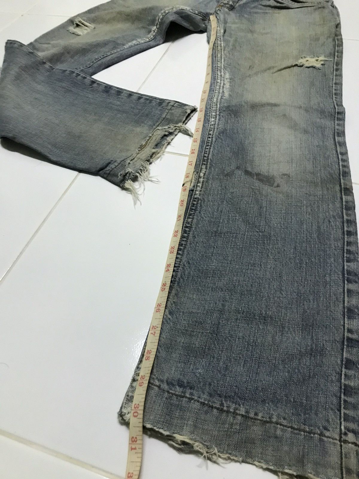 Dolce & Gabbana × Vintage Dolce & gabbana distressed jeans Size 33" - 12 Thumbnail