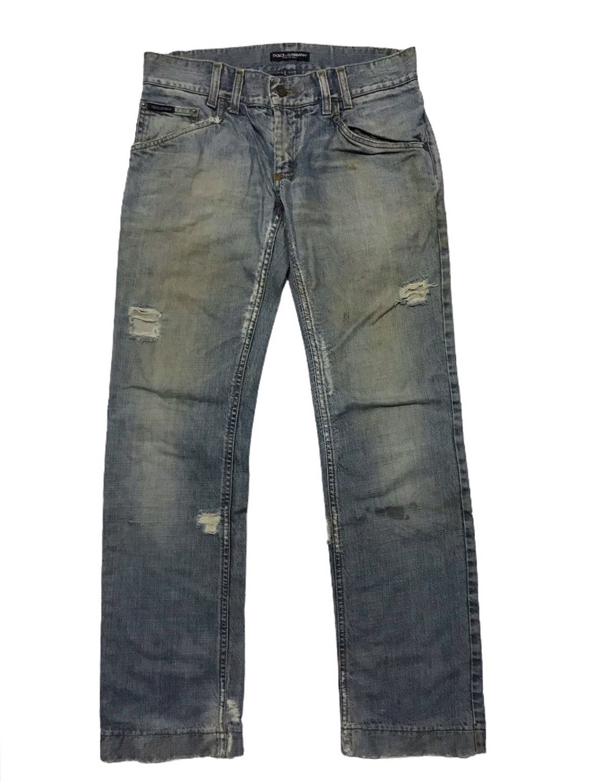 Dolce & Gabbana × Vintage Dolce & gabbana distressed jeans Size 33" - 3 Thumbnail