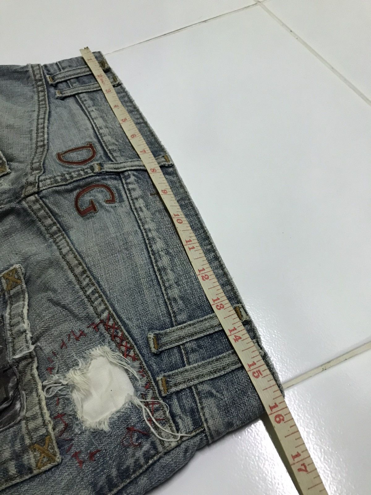 Dolce & Gabbana × Vintage Dolce & gabbana distressed jeans Size 33" - 9 Thumbnail