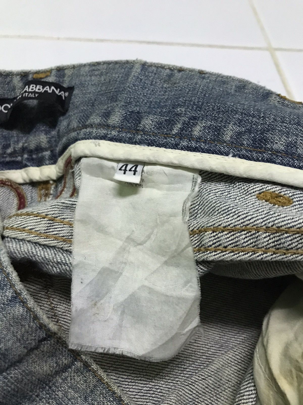 Dolce & Gabbana × Vintage Dolce & gabbana distressed jeans Size 33" - 5 Thumbnail