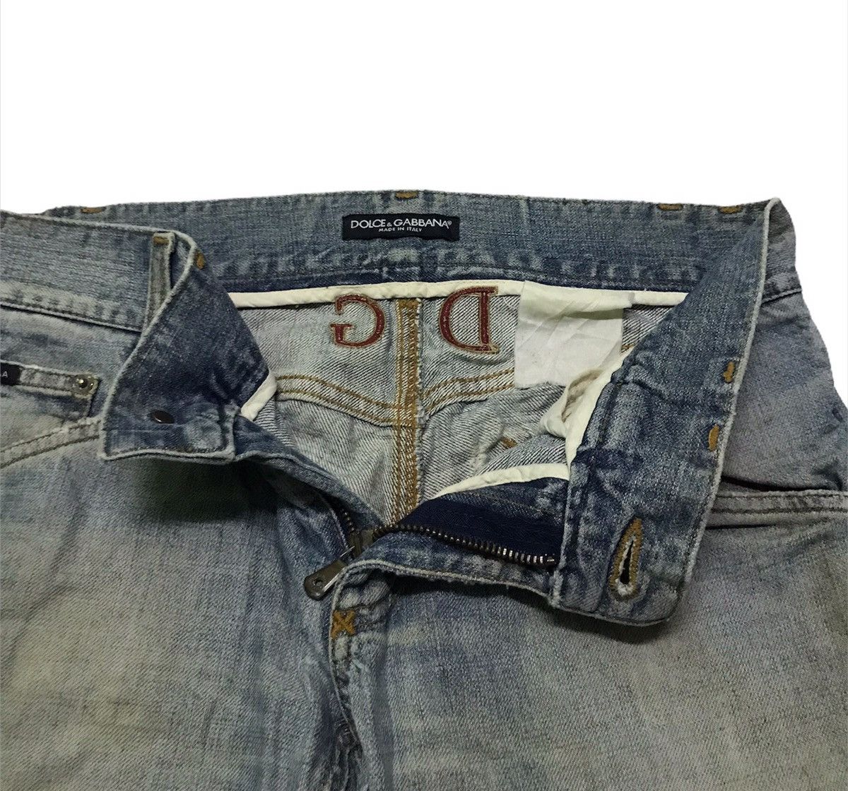 Dolce & Gabbana × Vintage Dolce & gabbana distressed jeans Size 33" - 7 Thumbnail