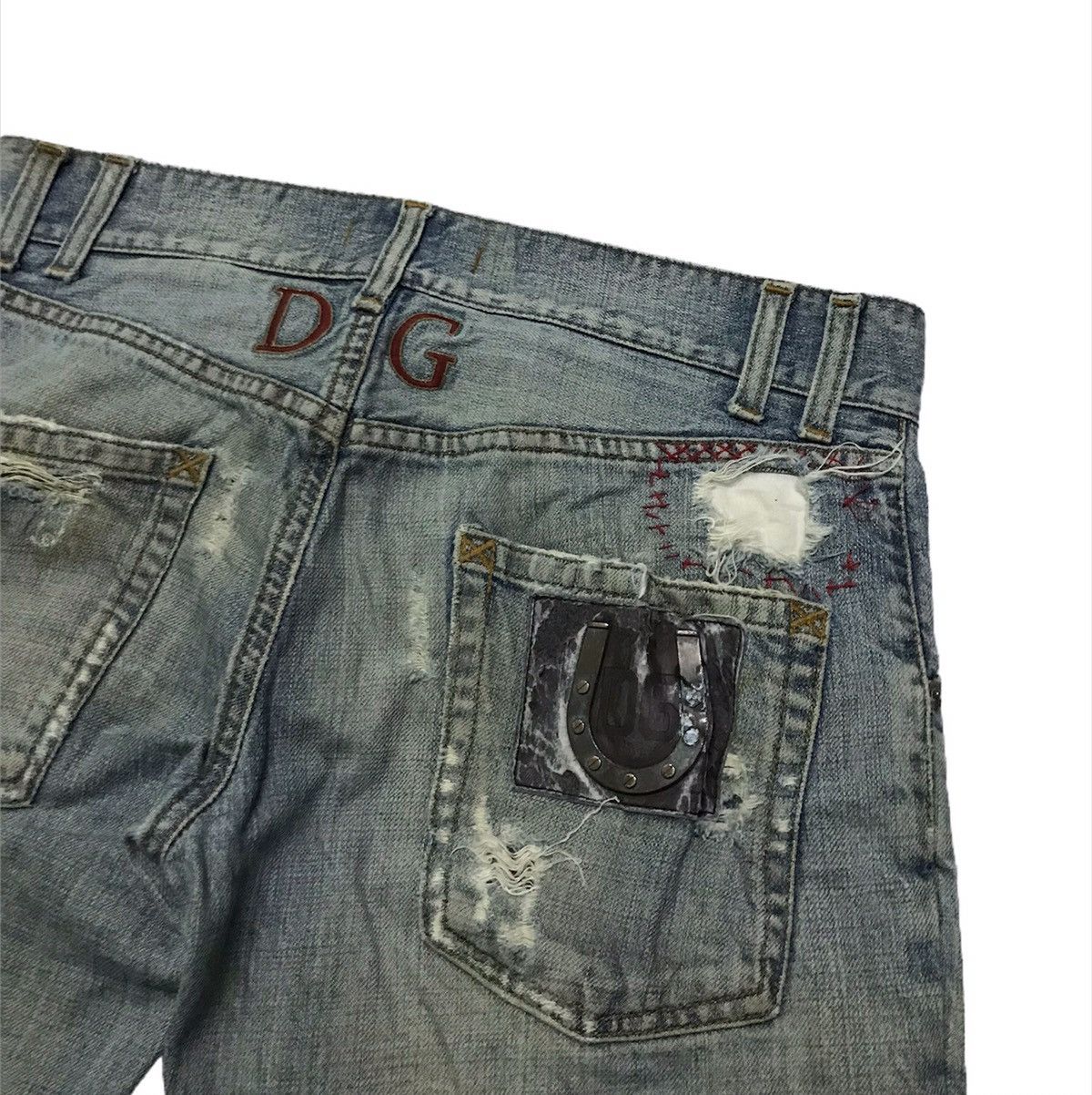 Dolce & Gabbana × Vintage Dolce & gabbana distressed jeans Size 33" - 2 Thumbnail