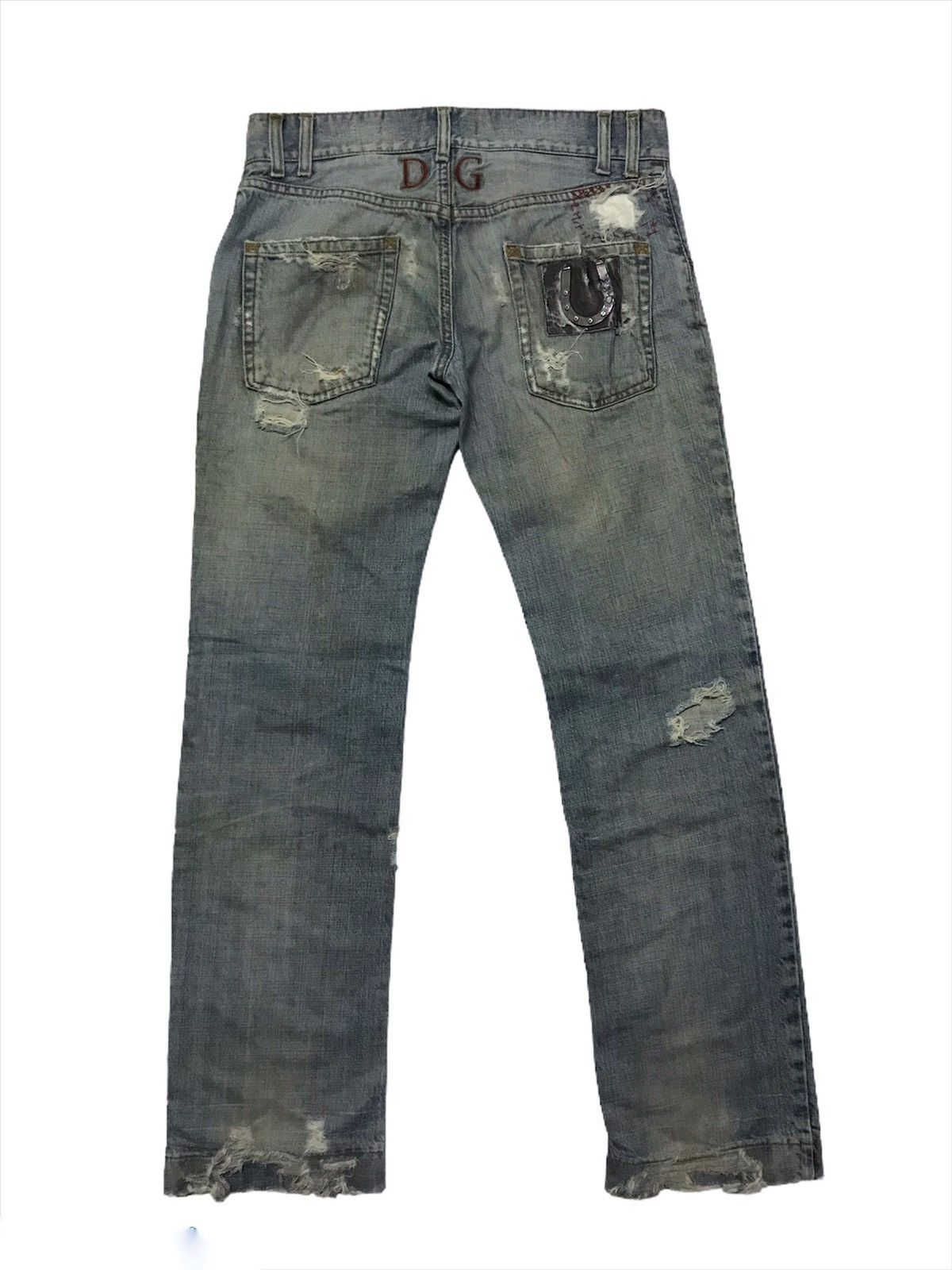 Dolce & Gabbana × Vintage Dolce & gabbana distressed jeans Size 33" - 1 Thumbnail