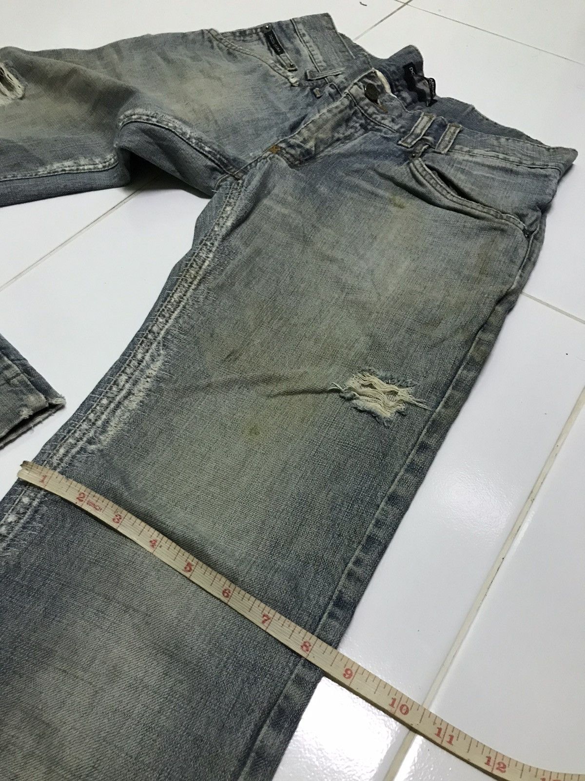 Dolce & Gabbana × Vintage Dolce & gabbana distressed jeans Size 33" - 13 Thumbnail