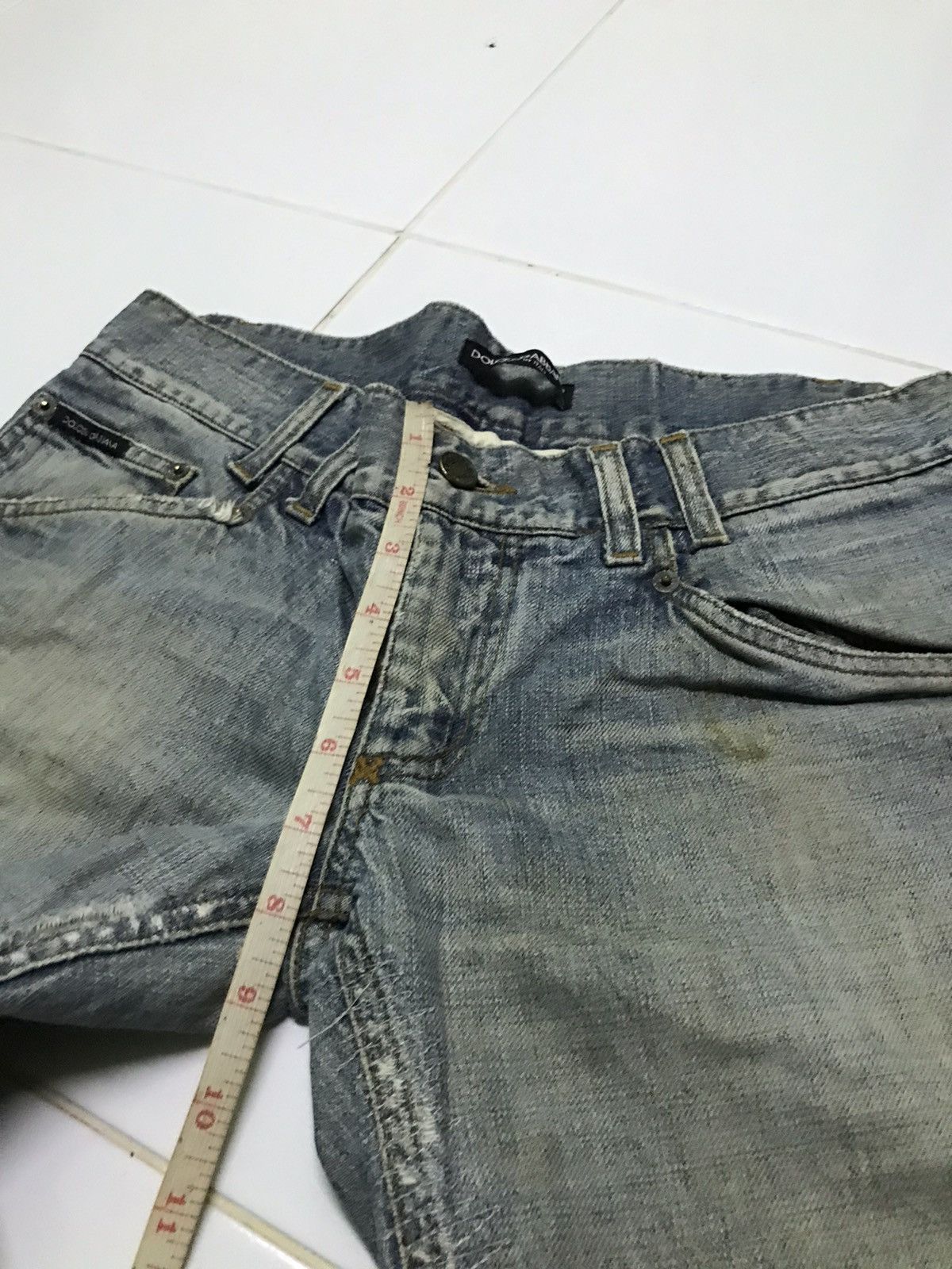 Dolce & Gabbana × Vintage Dolce & gabbana distressed jeans Size 33" - 15 Thumbnail
