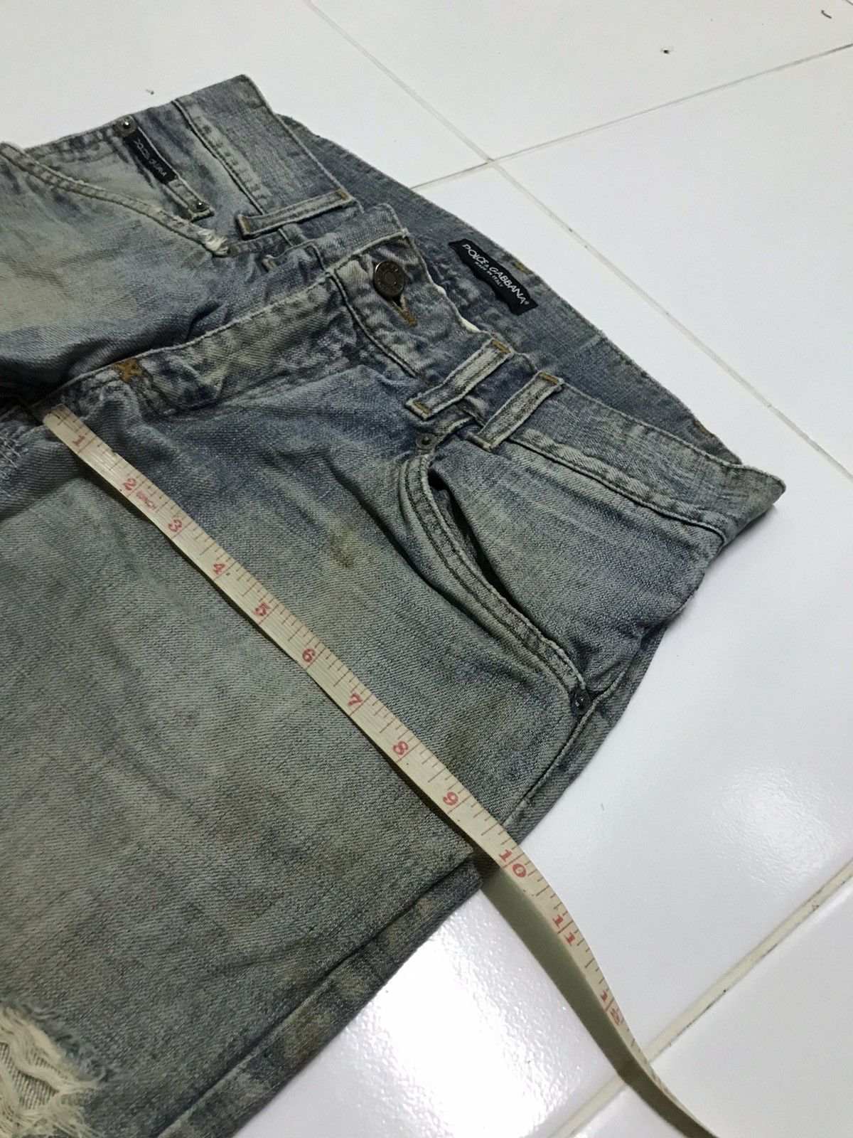 Dolce & Gabbana × Vintage Dolce & gabbana distressed jeans Size 33" - 14 Thumbnail