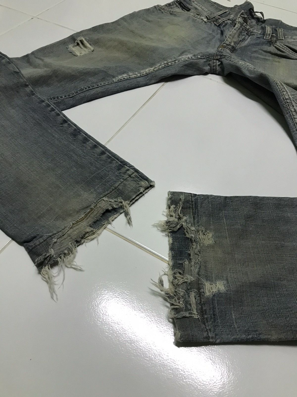 Dolce & Gabbana × Vintage Dolce & gabbana distressed jeans Size 33" - 8 Thumbnail