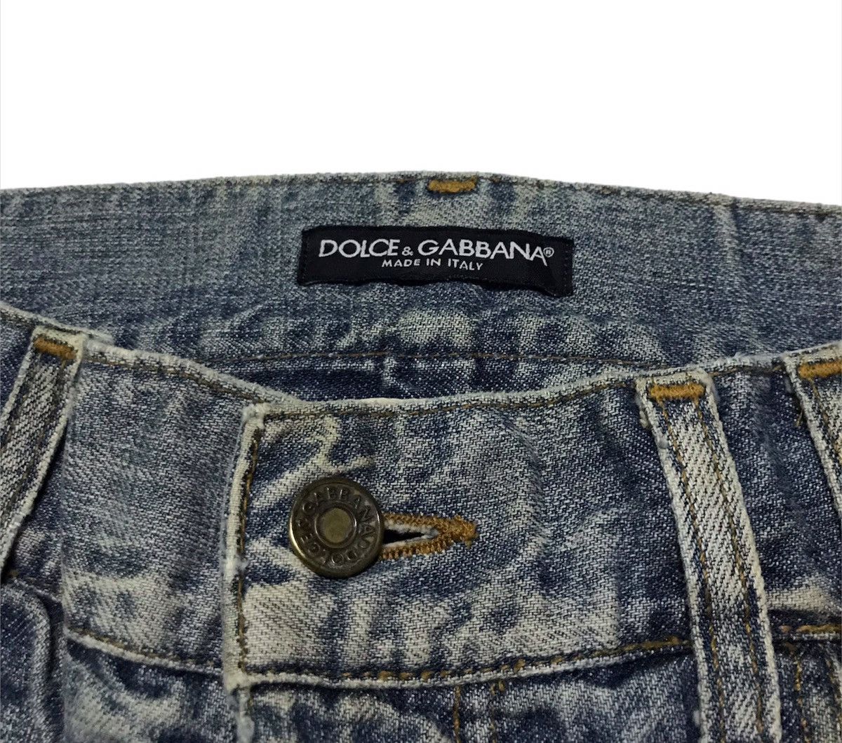 Dolce & Gabbana × Vintage Dolce & gabbana distressed jeans Size 33" - 4 Thumbnail