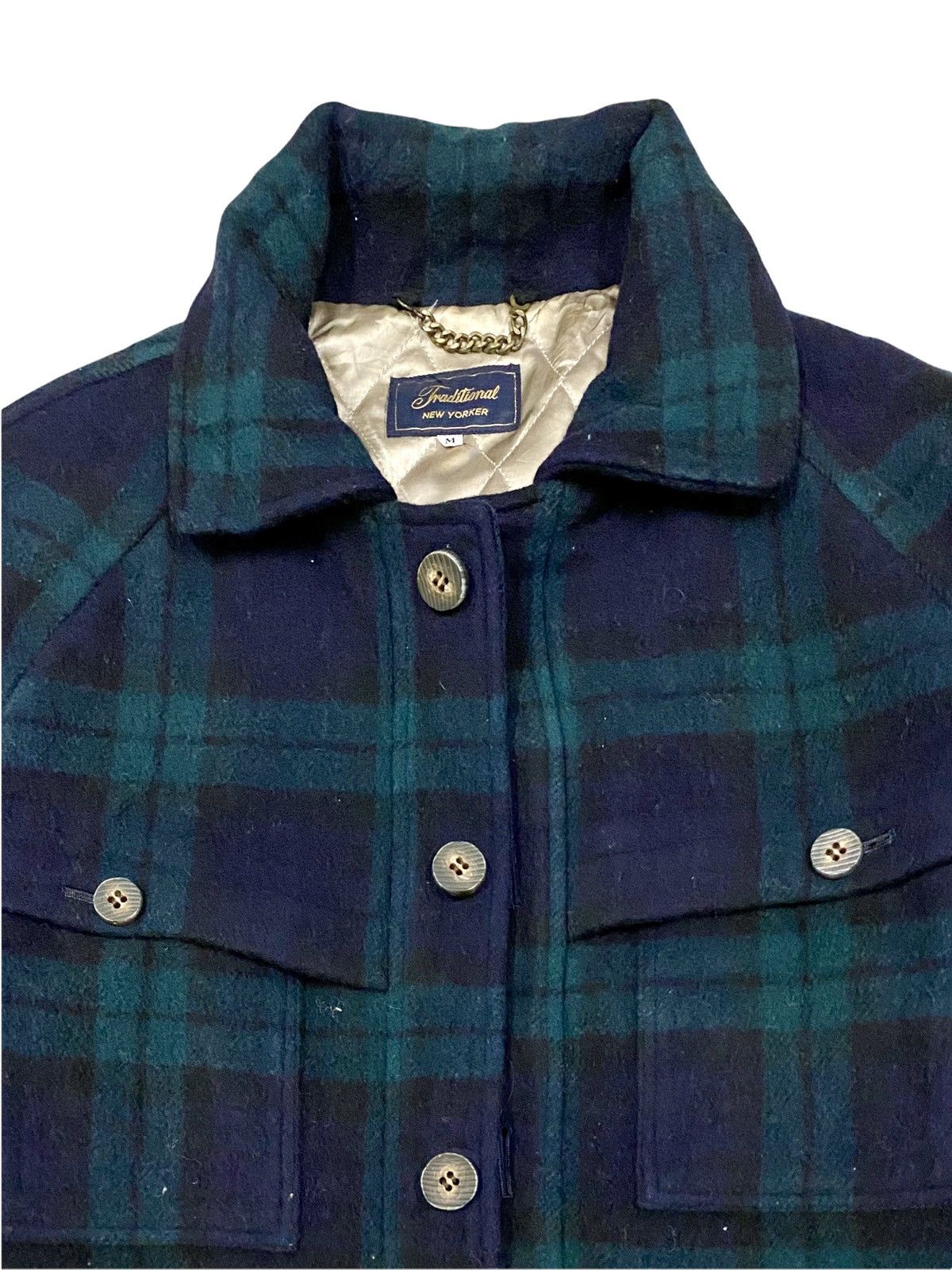 Designer VTG TRADITIONAL NEW YORKER MEN TEKWOOL FLANNEL JACKET PLAID Size US M / EU 48-50 / 2 - 4 Thumbnail