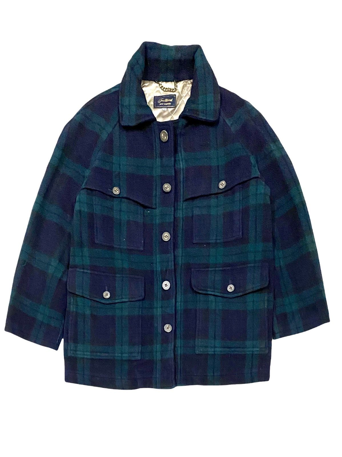 Designer VTG TRADITIONAL NEW YORKER MEN TEKWOOL FLANNEL JACKET PLAID Size US M / EU 48-50 / 2 - 2 Thumbnail