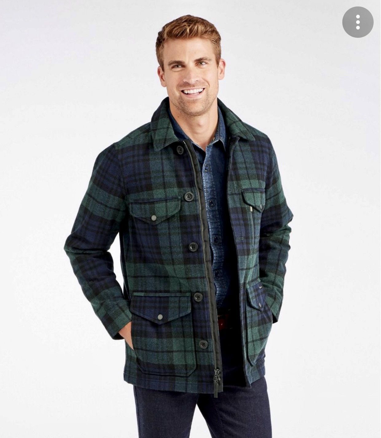 Designer VTG TRADITIONAL NEW YORKER MEN TEKWOOL FLANNEL JACKET PLAID Size US M / EU 48-50 / 2 - 22 Thumbnail