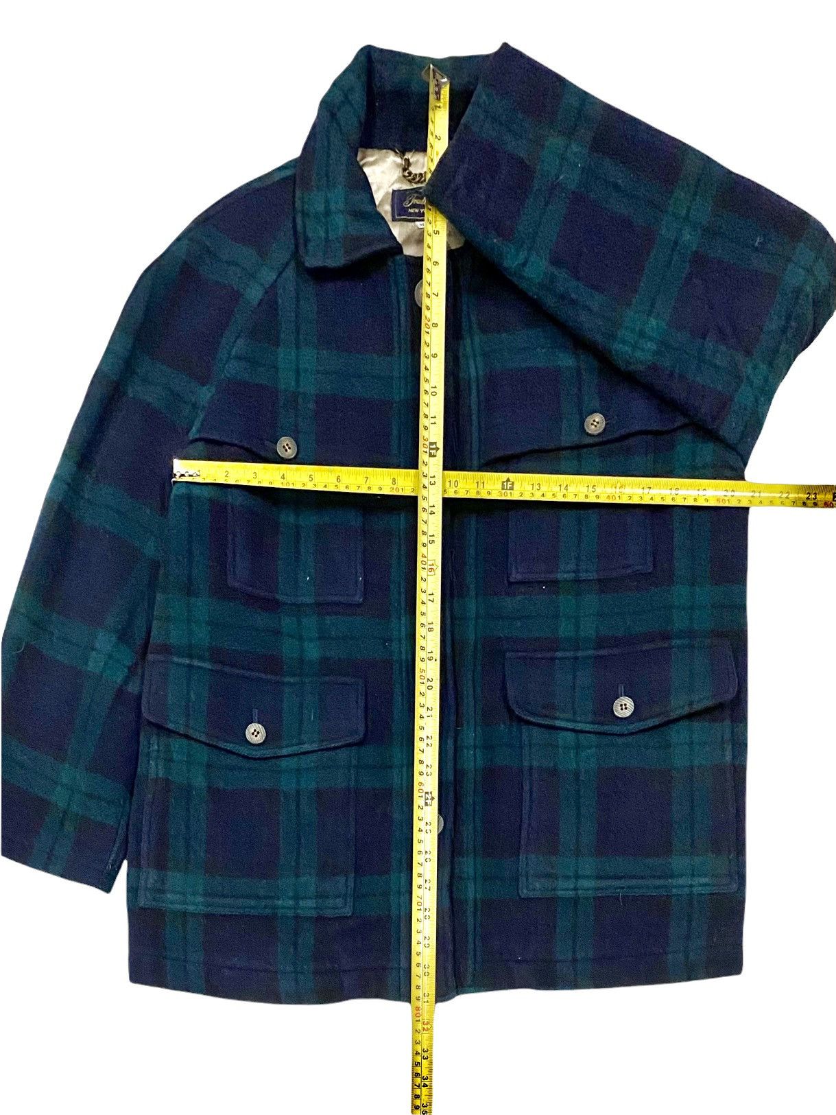 Designer VTG TRADITIONAL NEW YORKER MEN TEKWOOL FLANNEL JACKET PLAID Size US M / EU 48-50 / 2 - 18 Thumbnail