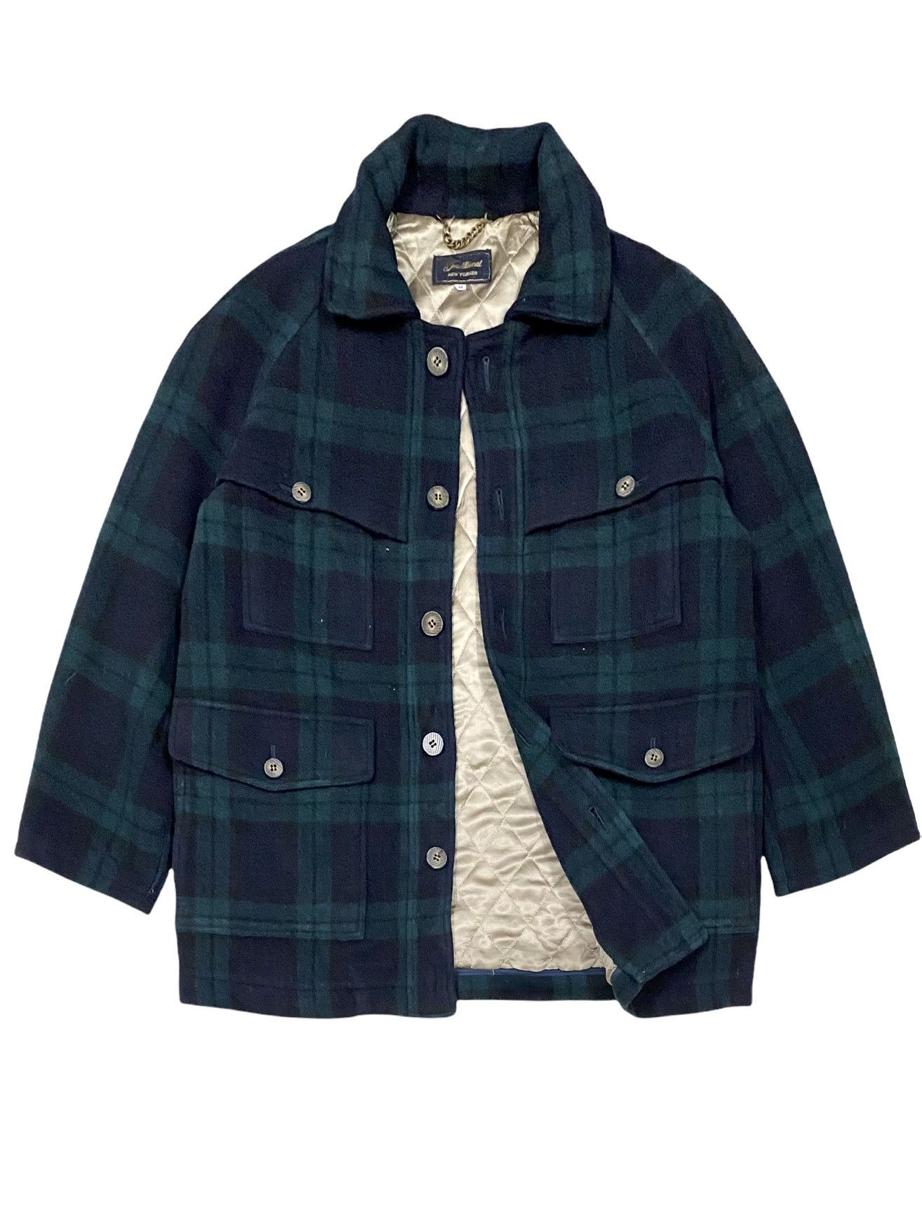 Designer VTG TRADITIONAL NEW YORKER MEN TEKWOOL FLANNEL JACKET PLAID Size US M / EU 48-50 / 2 - 1 Thumbnail
