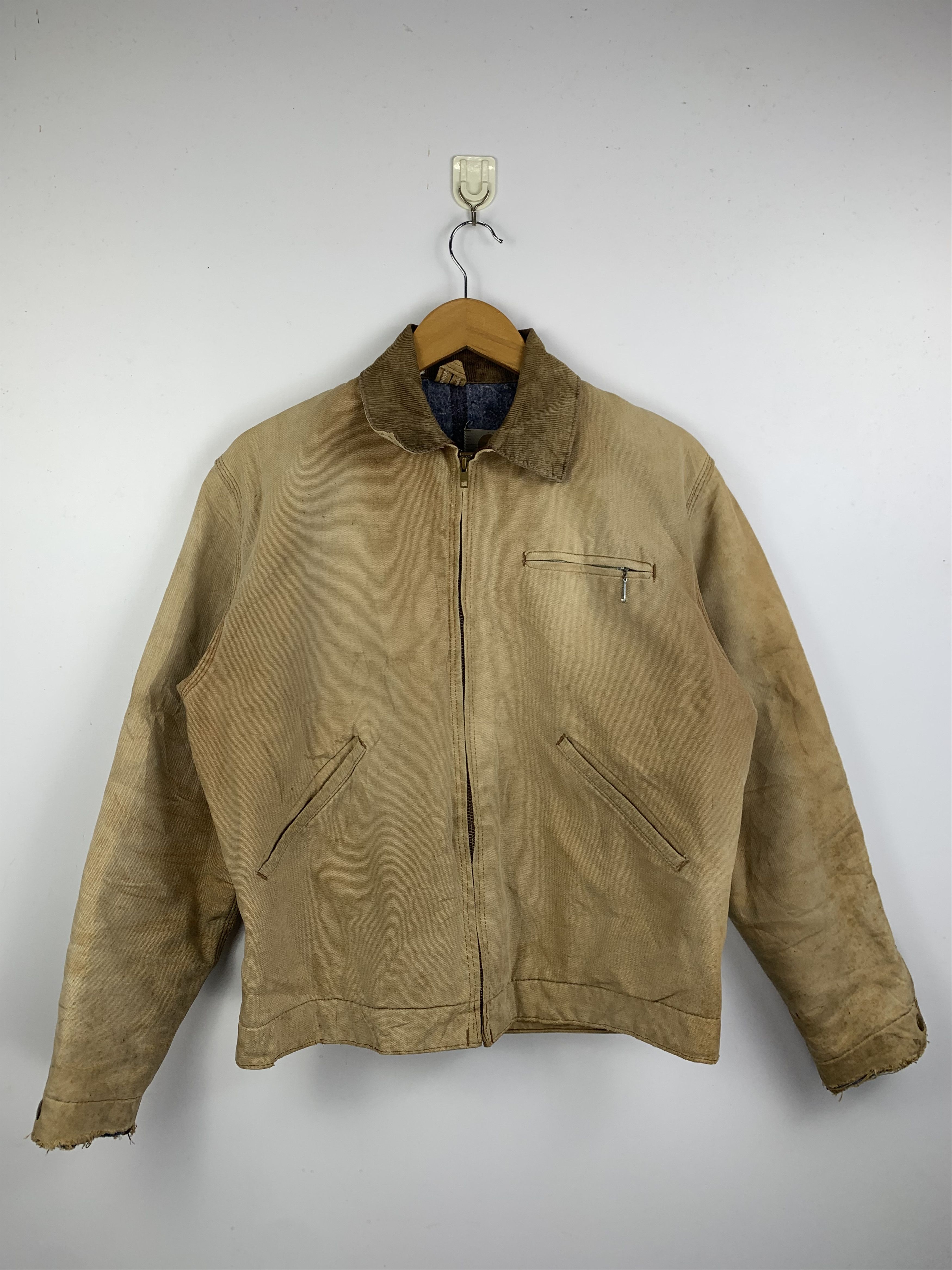 Carhartt Vintage CARHARTT Detroit Durable Zip Up Heavy Duty Jacket Size US L / EU 52-54 / 3 - 1 Thumbnail