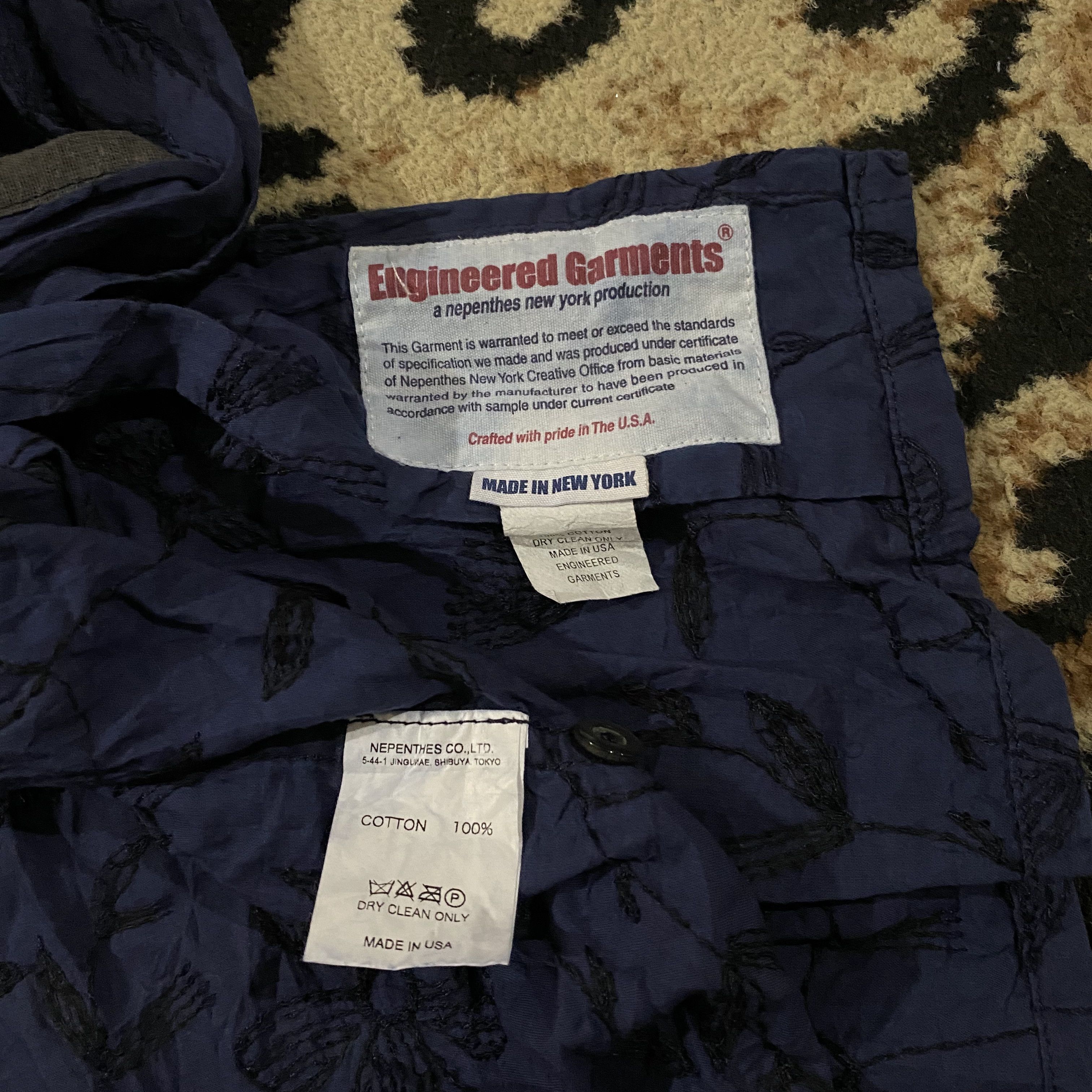 Engineered Garments × Nepenthes Engineered Garments shirt embroidery flower Size US L / EU 52-54 / 3 - 4 Thumbnail