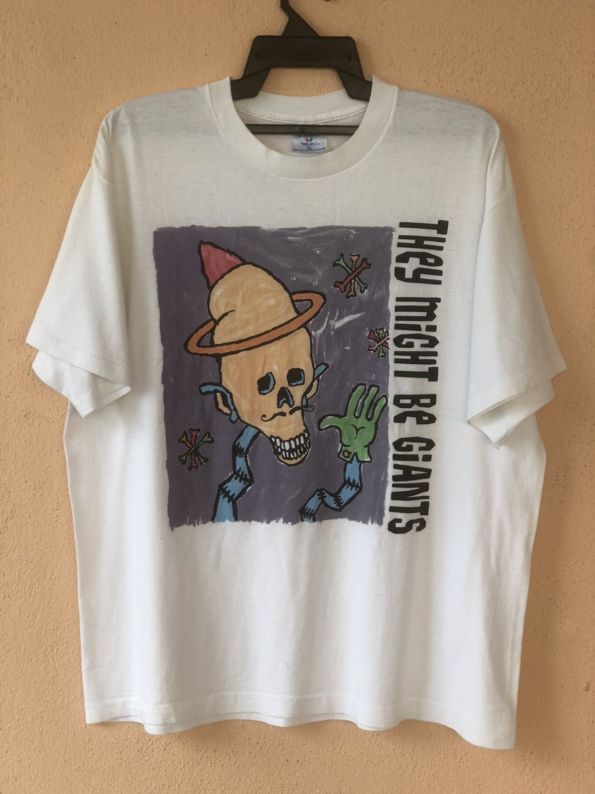 image of Vintage 90's They Might Be Giants Alternative Rock Band in White, Men's (Size XL)