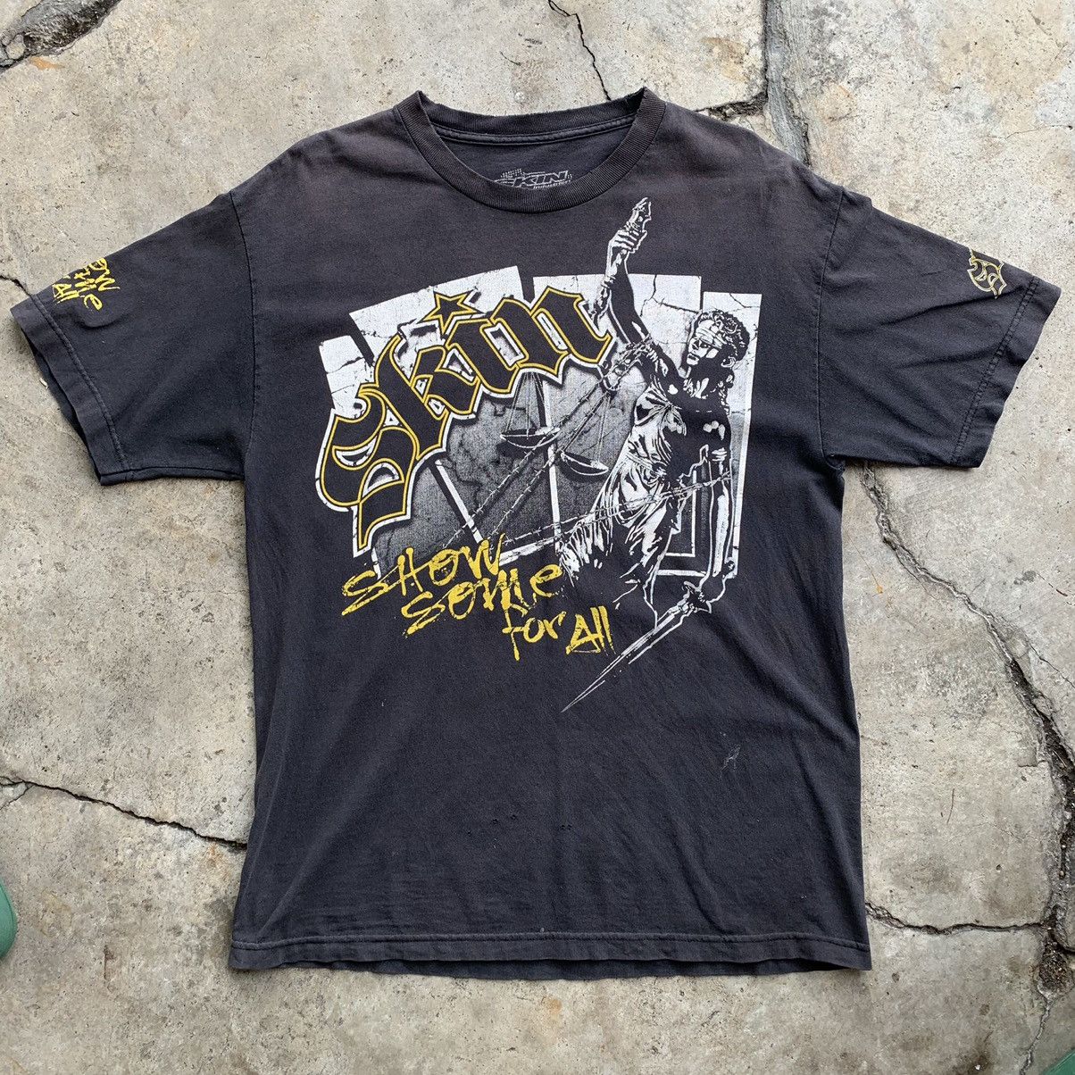 Vintage Skin show some for all black distress tshirt tee Size US L / EU 52-54 / 3 - 4 Thumbnail