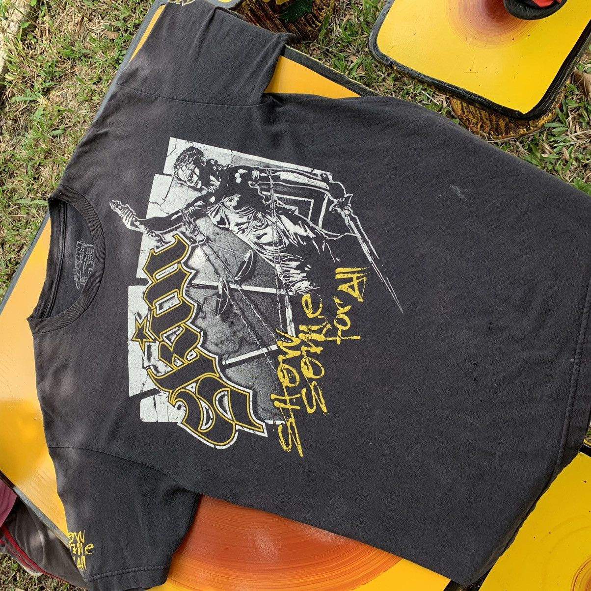 Vintage Skin show some for all black distress tshirt tee Size US L / EU 52-54 / 3 - 12 Thumbnail