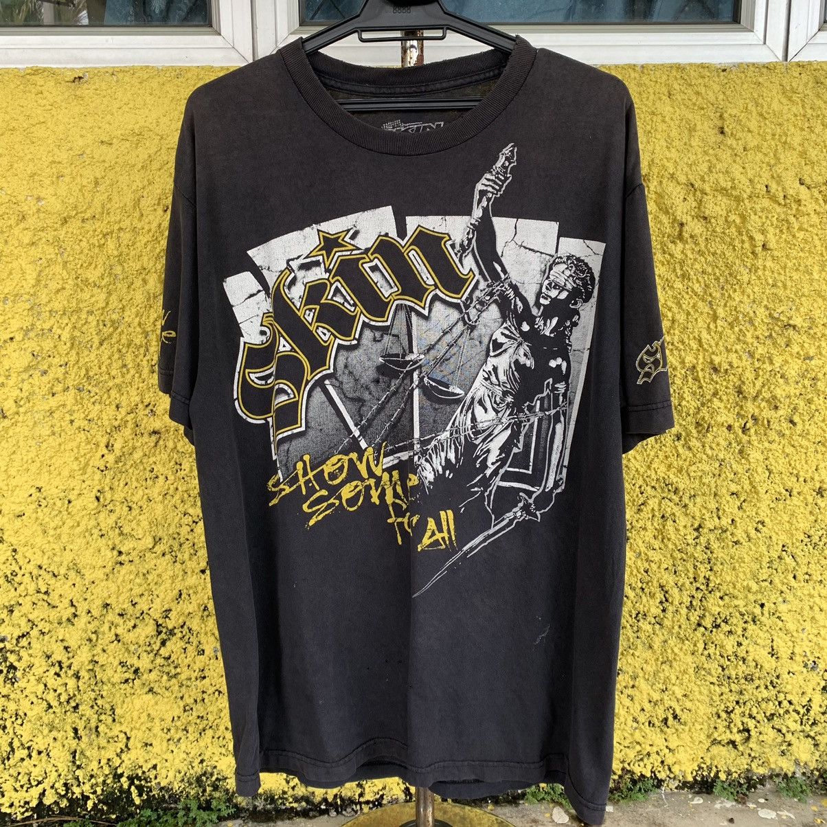 Vintage Skin show some for all black distress tshirt tee Size US L / EU 52-54 / 3 - 1 Thumbnail