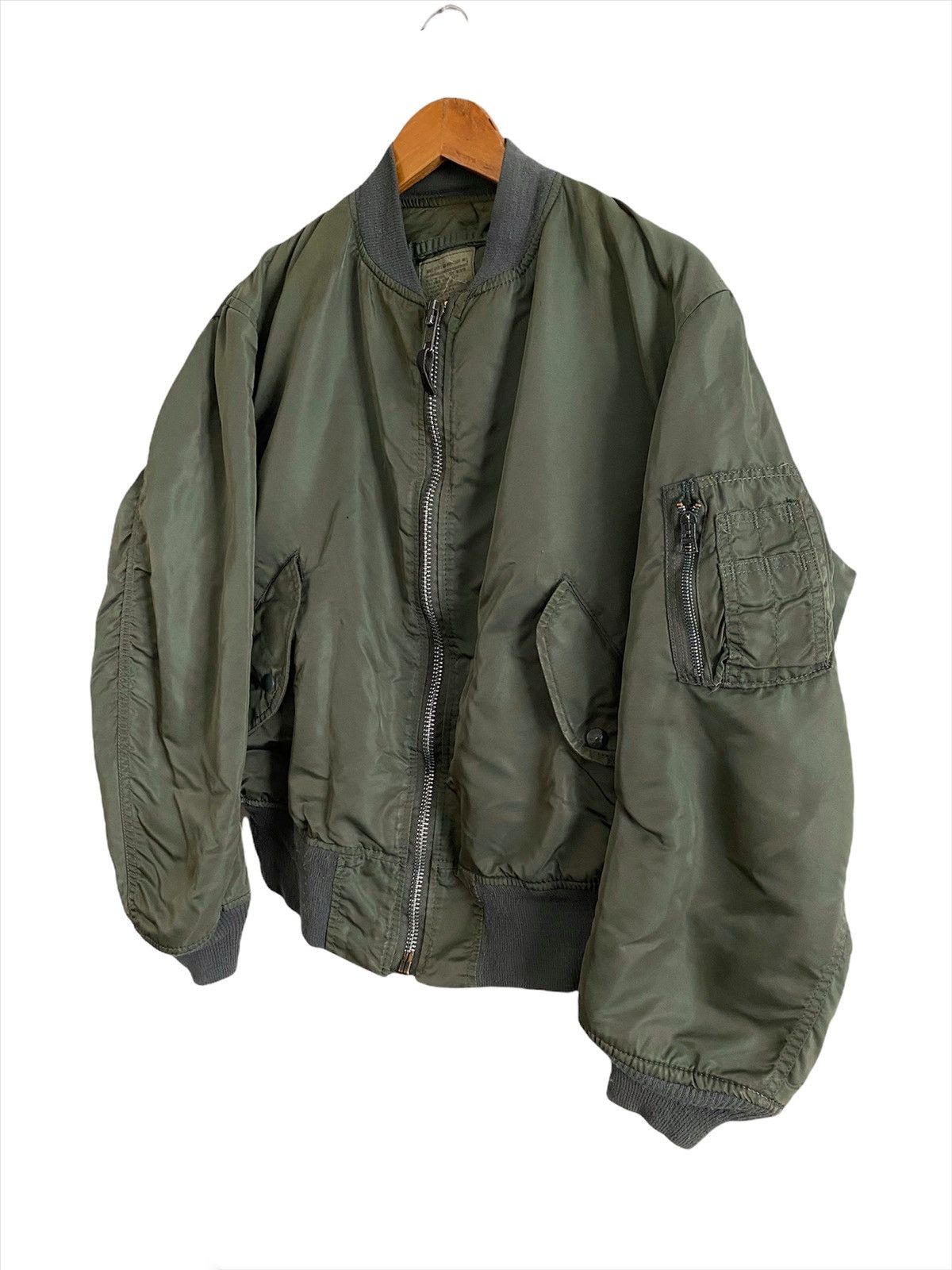 Alpha Industries ALPHA made in USA IDEAL Zipper Bomber Jacket Size US L / EU 52-54 / 3 - 2 Thumbnail