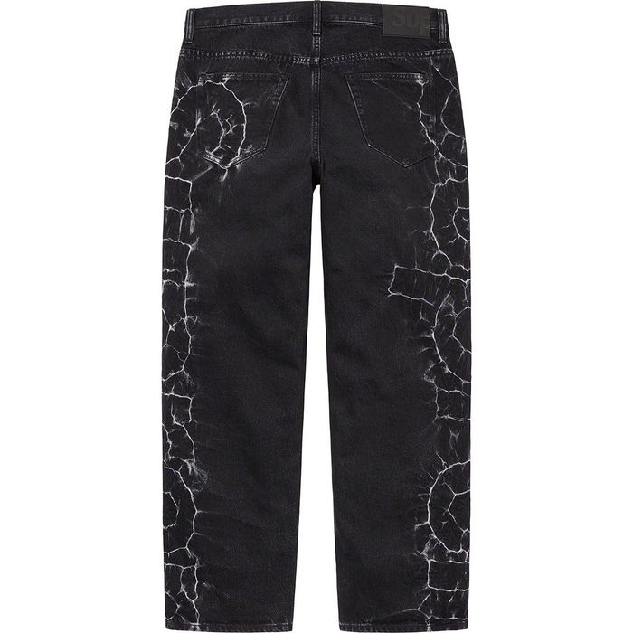 Supreme Supreme 23SS SHIBORI LOOSE FIT JEAN Black 32 | Grailed