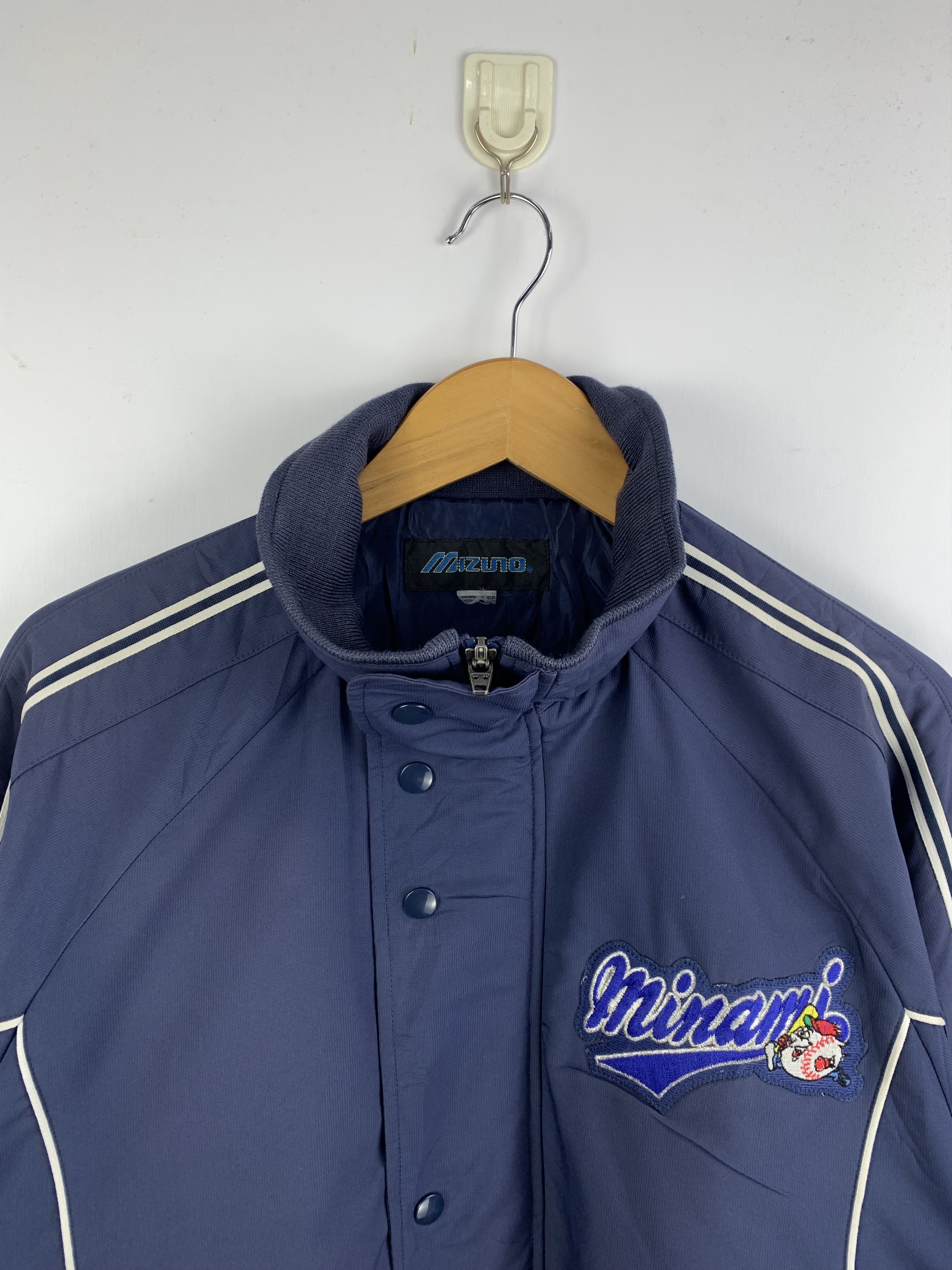 Mizuno Vintage Mizuno Minami Zip Up Sportwear Jacket Size US L / EU 52-54 / 3 - 3 Thumbnail