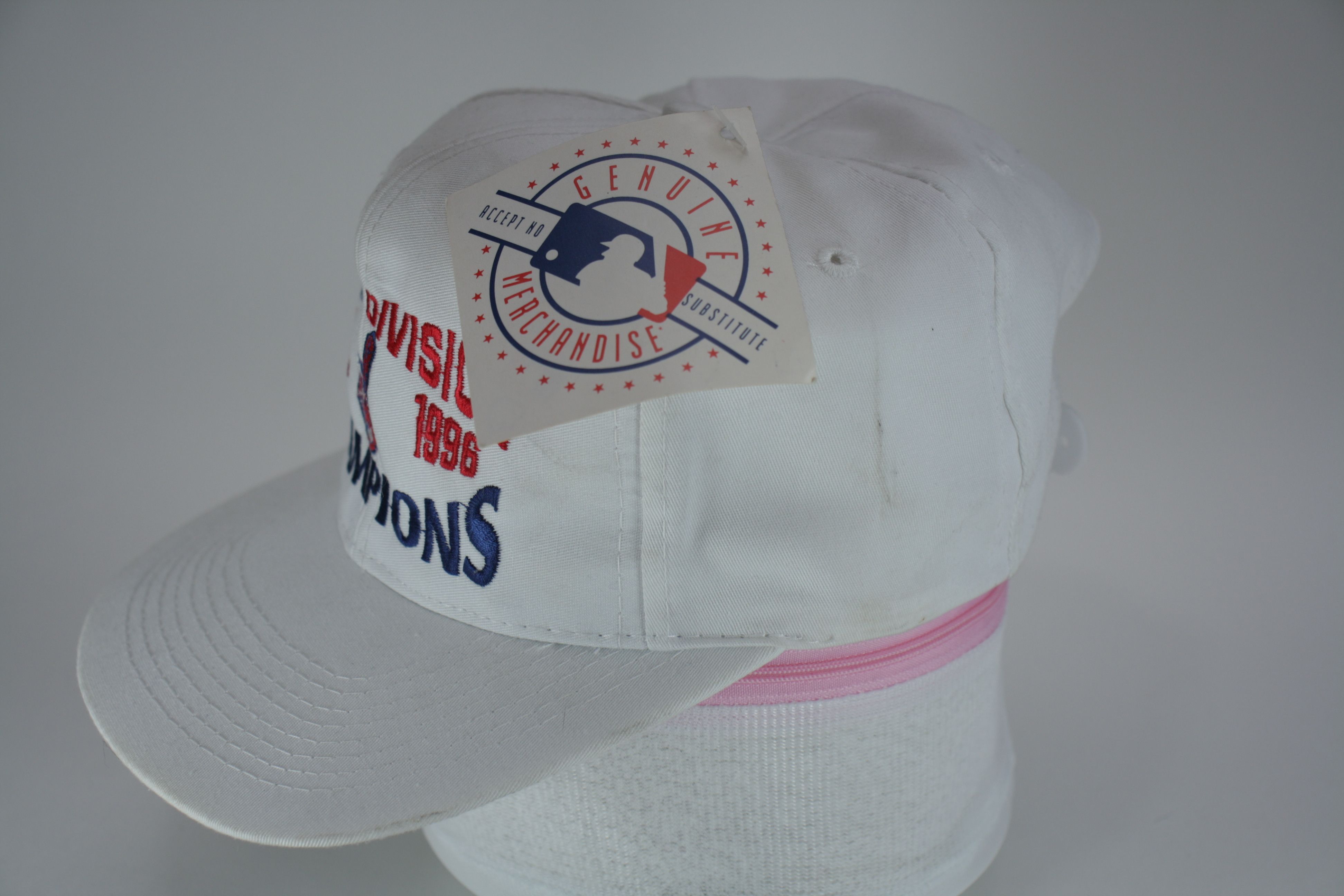 Logo 7 Cleveland Indians 1996 A.L. Central Division Champions Cap Size ONE SIZE - 4 Thumbnail