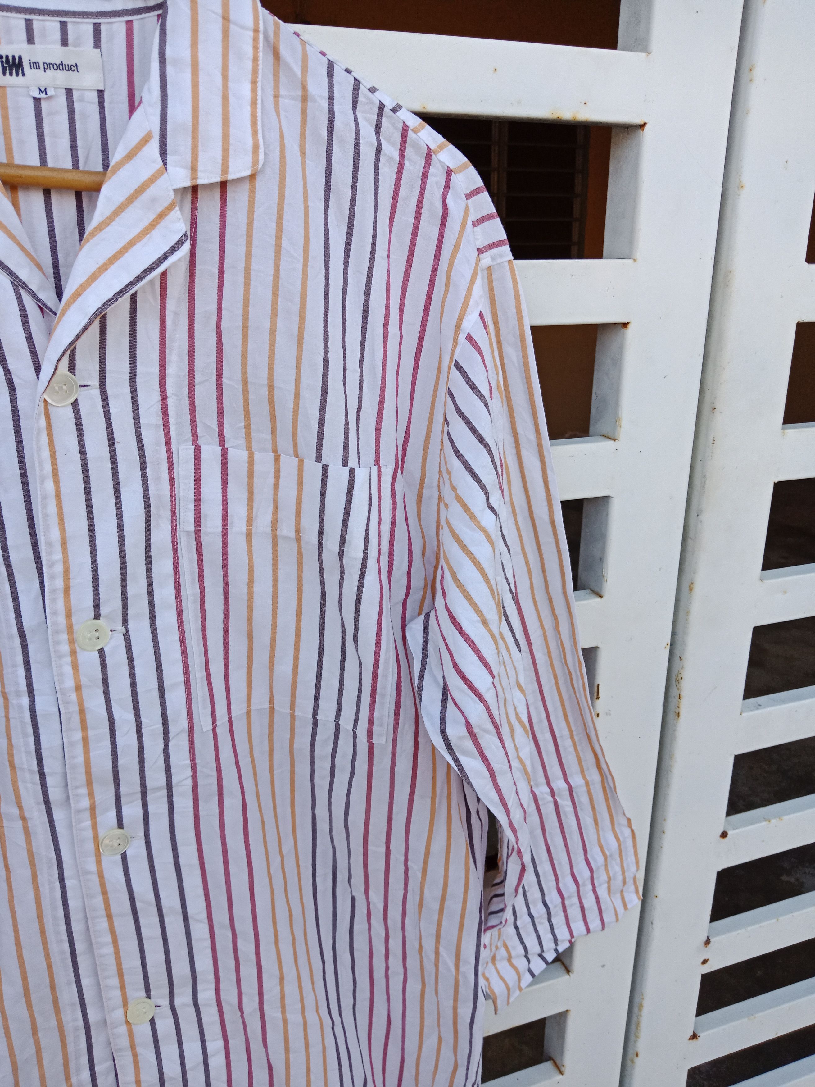 Issey Miyake Issey Miyake Plain Stripe Single Pocket Long Attire Shirt Size L / US 10 / IT 46 - 6 Thumbnail